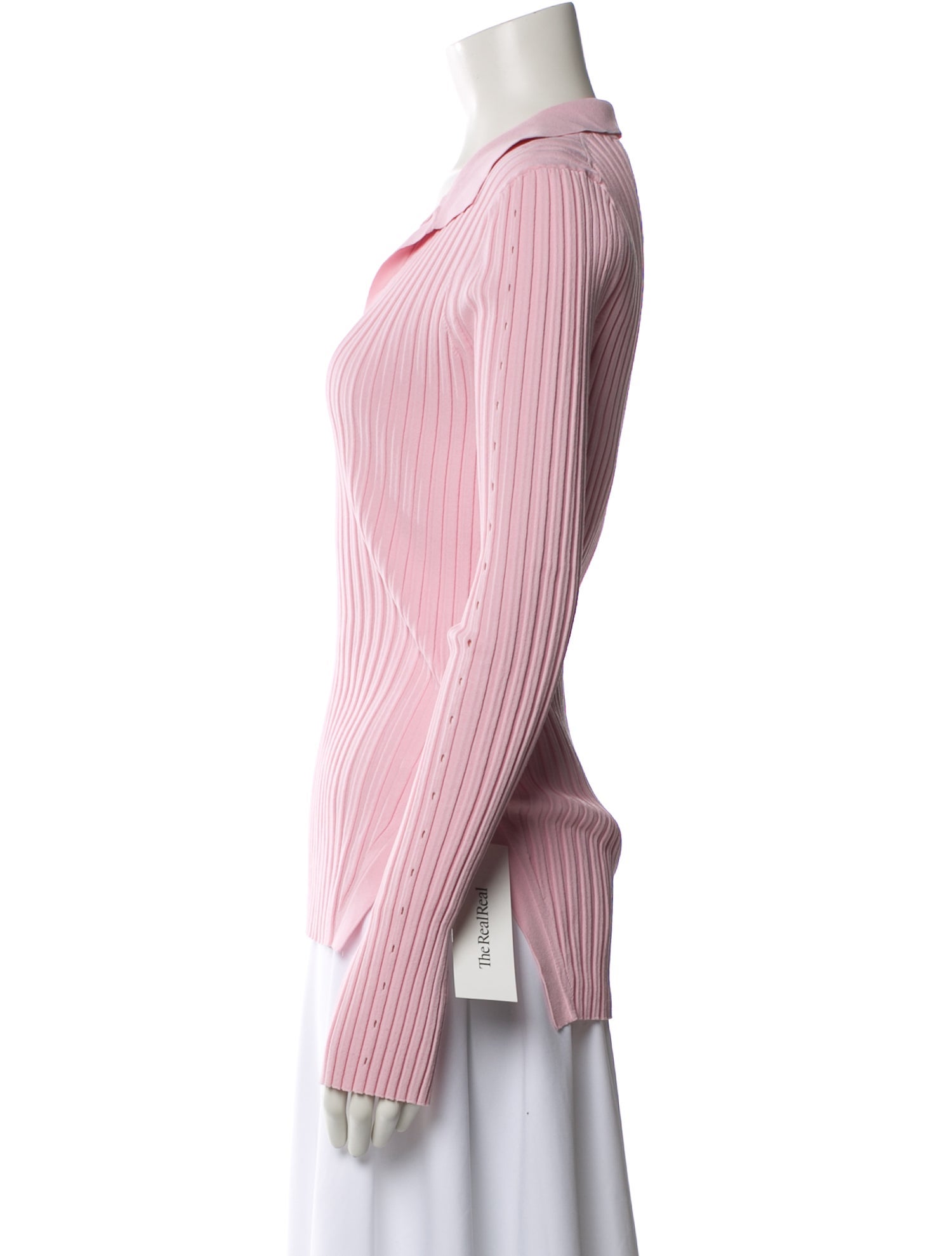 Helmut Lang V-Neck Long Sleeve Top