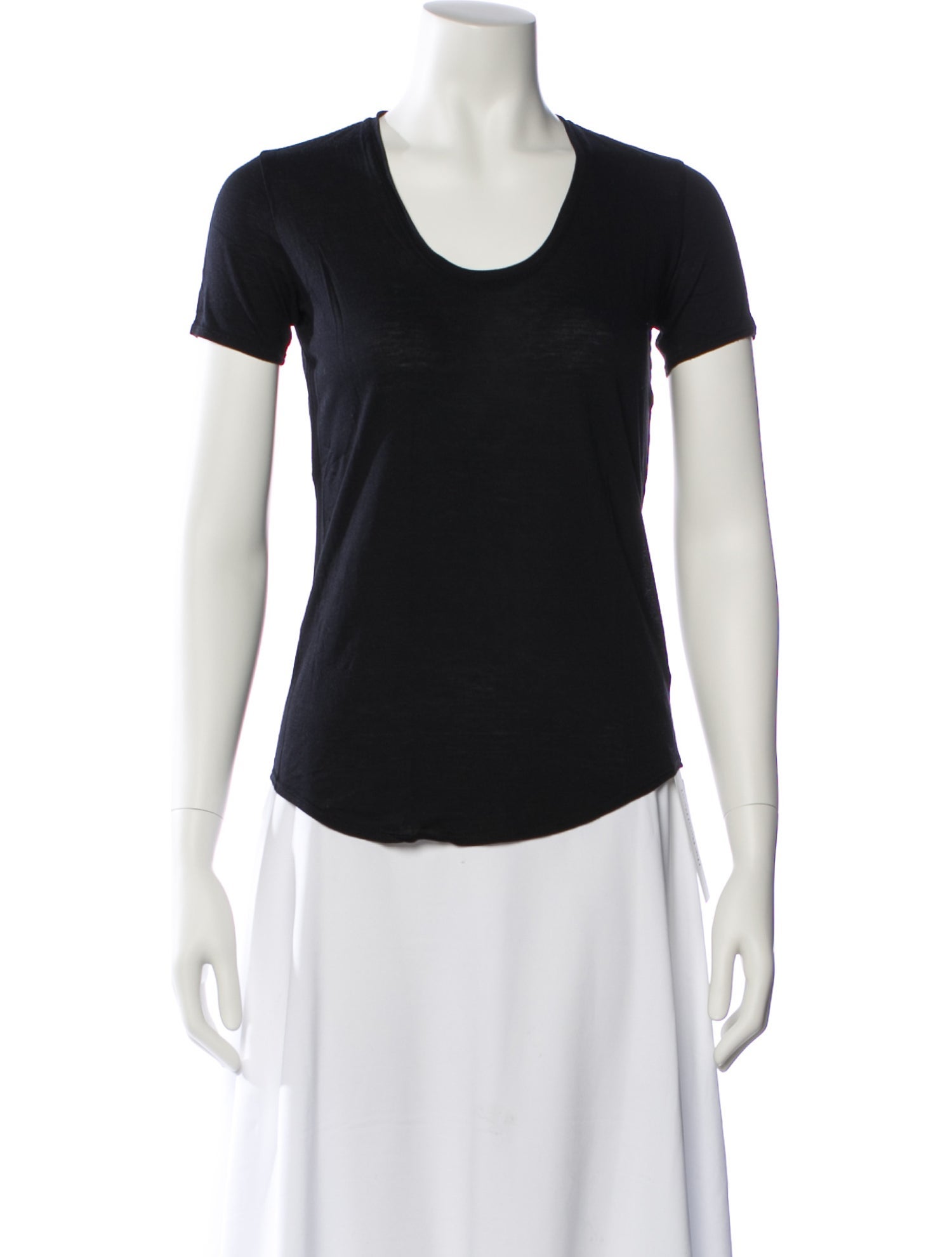 Helmut Lang Scoop Neck Short Sleeve T-Shirt