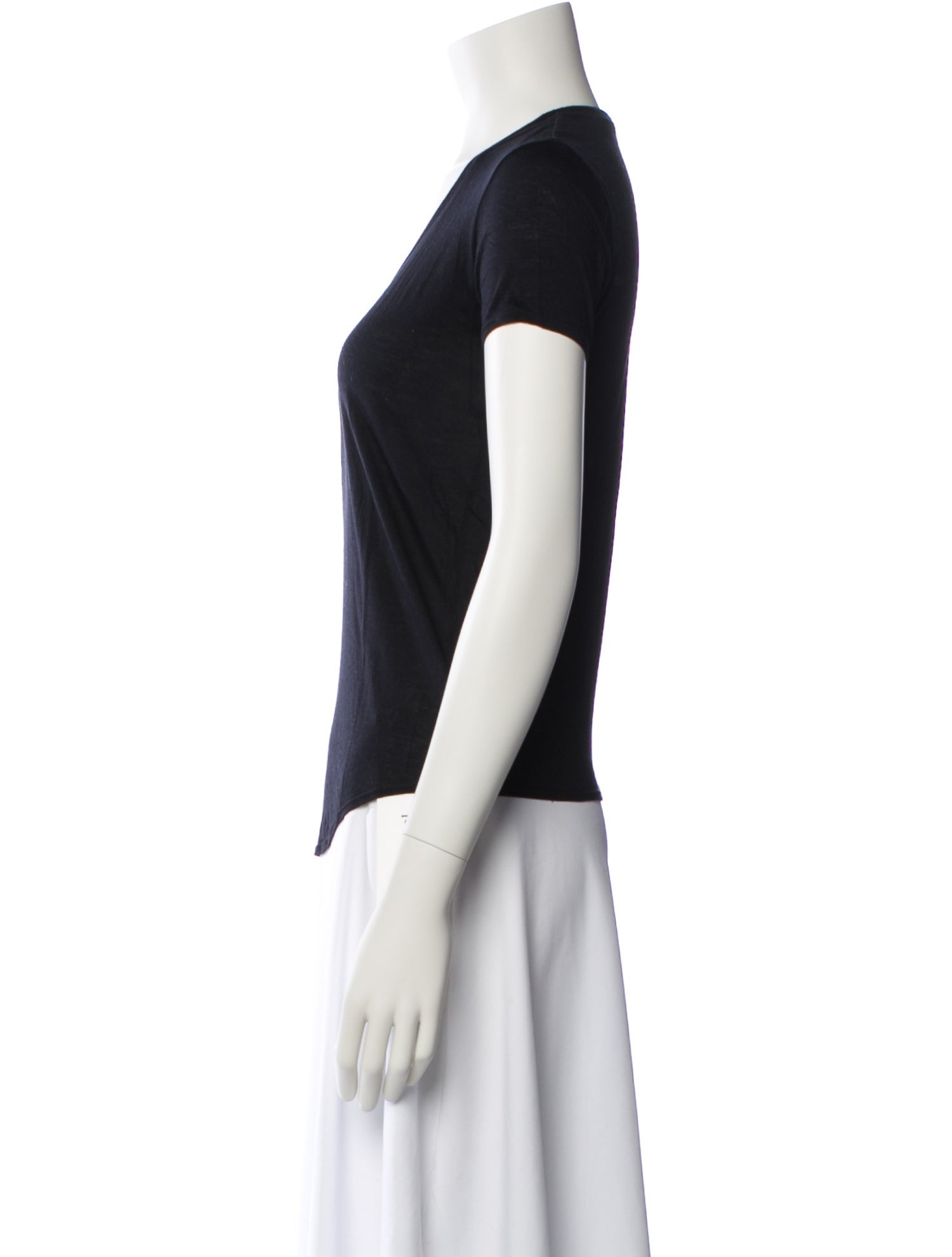 Helmut Lang Scoop Neck Short Sleeve T-Shirt