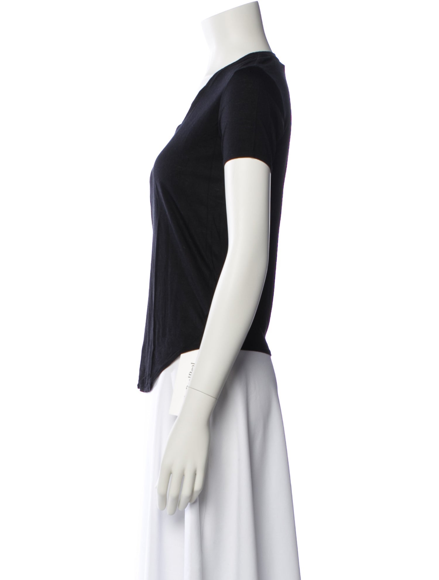 Helmut Lang Scoop Neck Short Sleeve T-Shirt