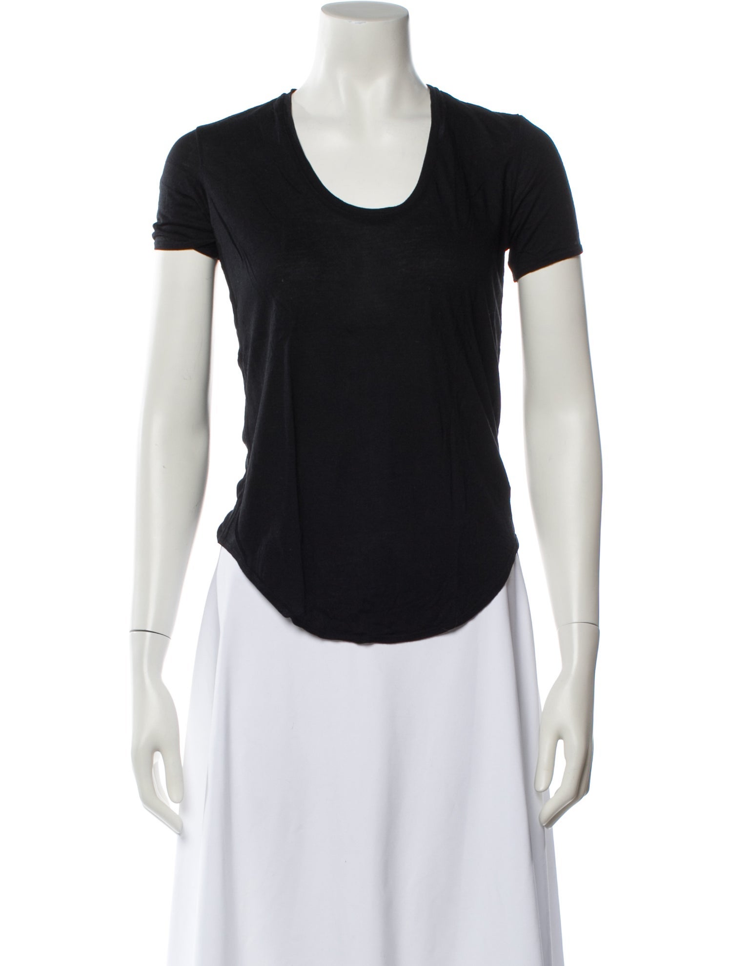 Helmut Lang Scoop Neck Short Sleeve T-Shirt