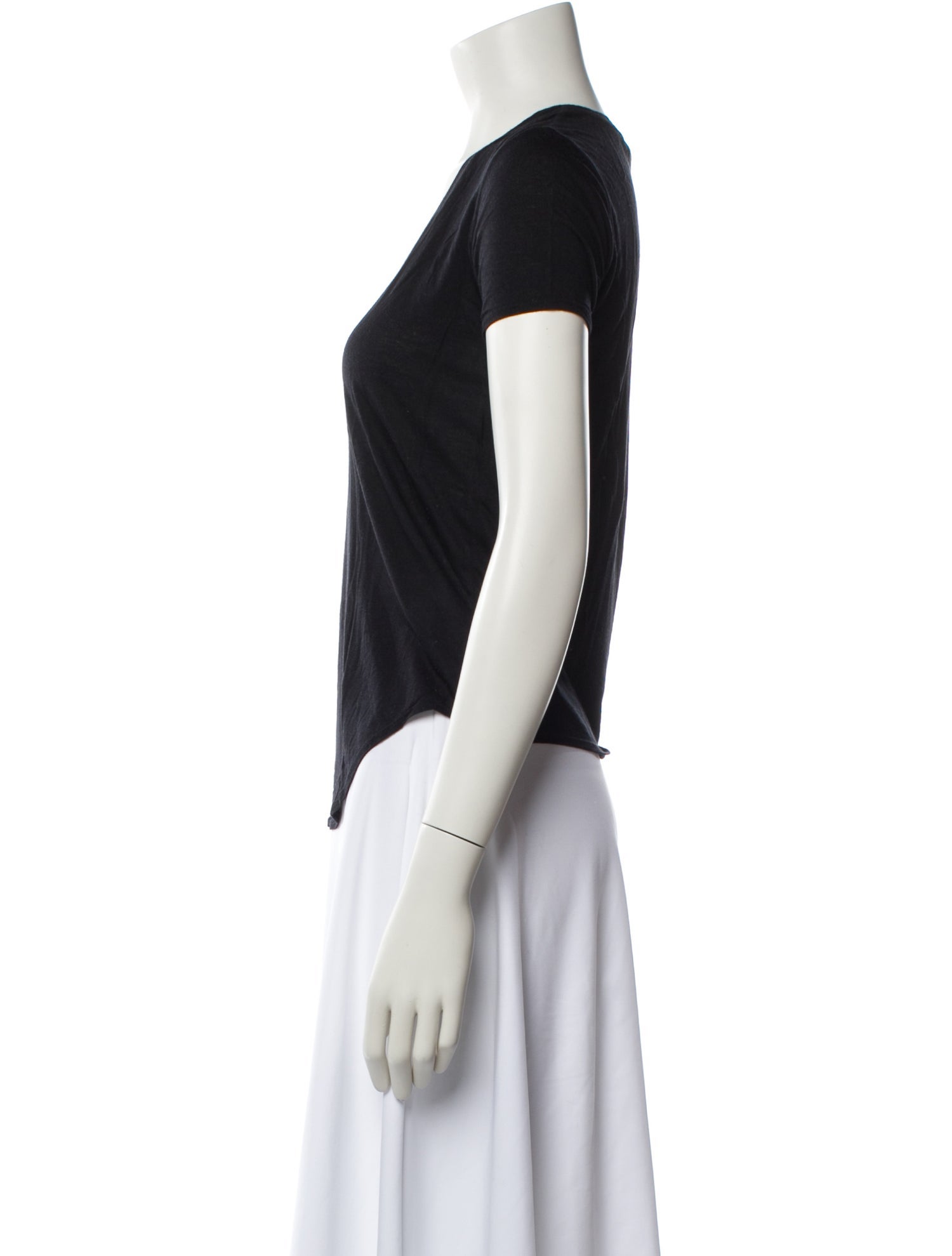 Helmut Lang Scoop Neck Short Sleeve T-Shirt
