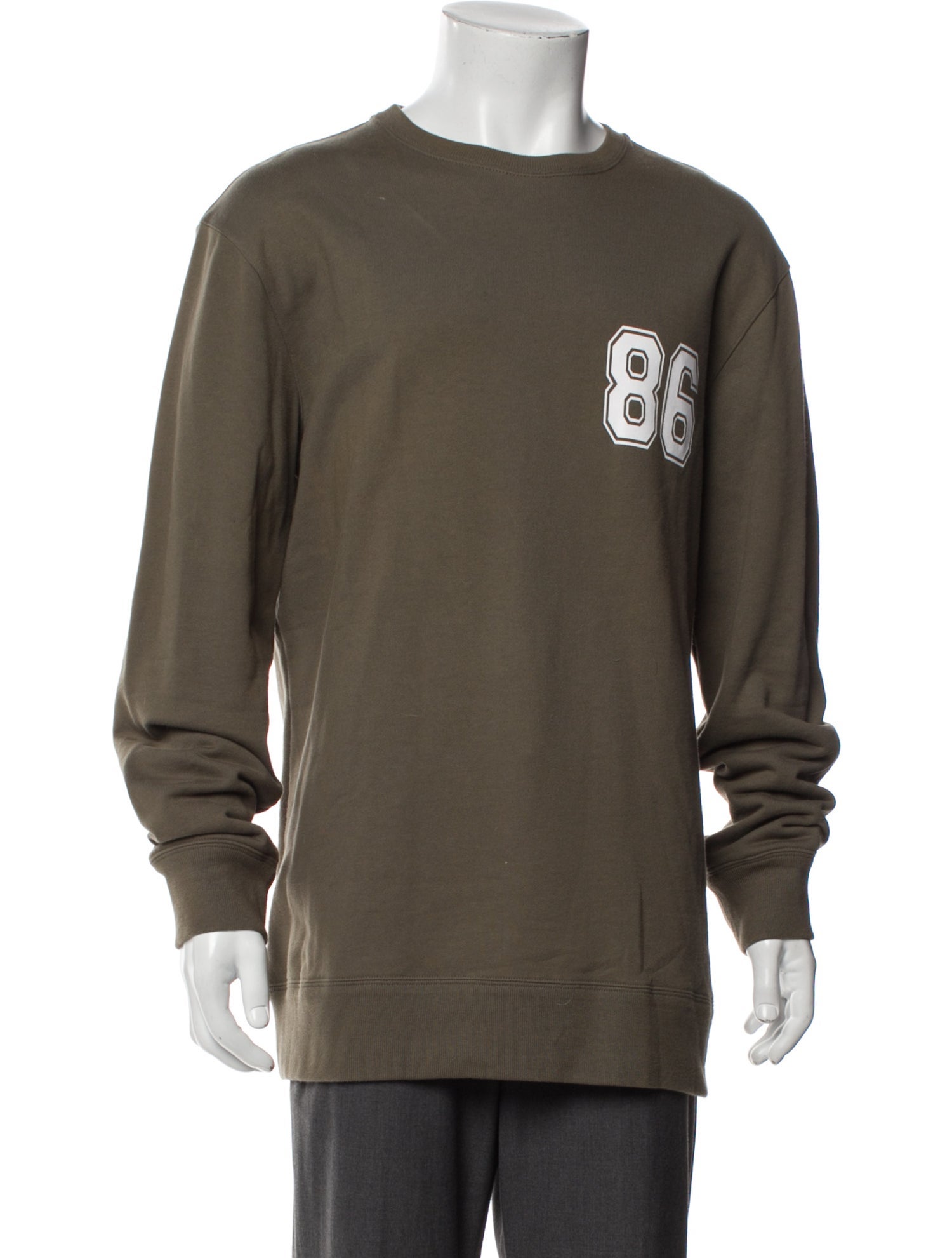 Helmut Lang Graphic Print Crew Neck Sweatshirt