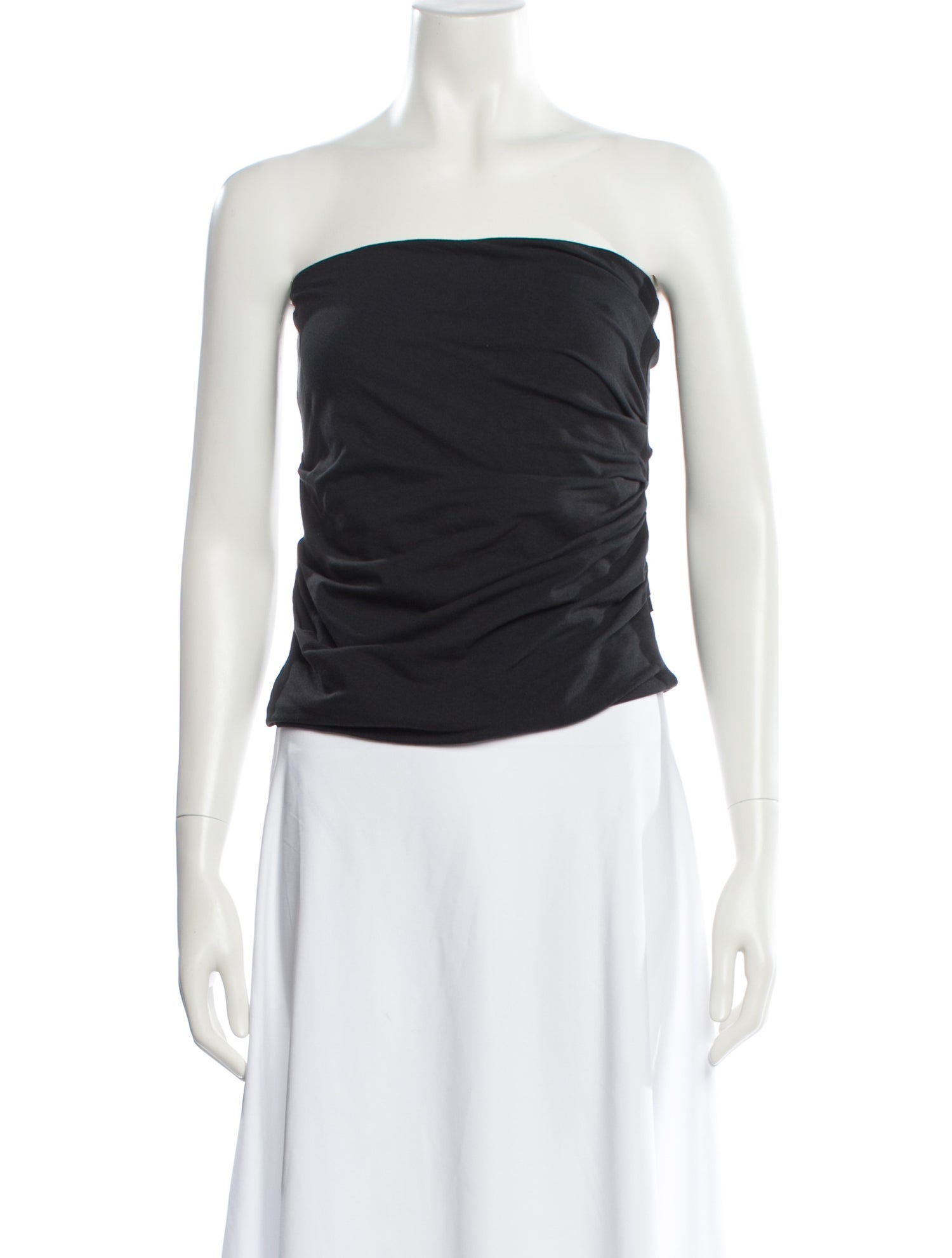 Helmut Lang Strapless Crop Top