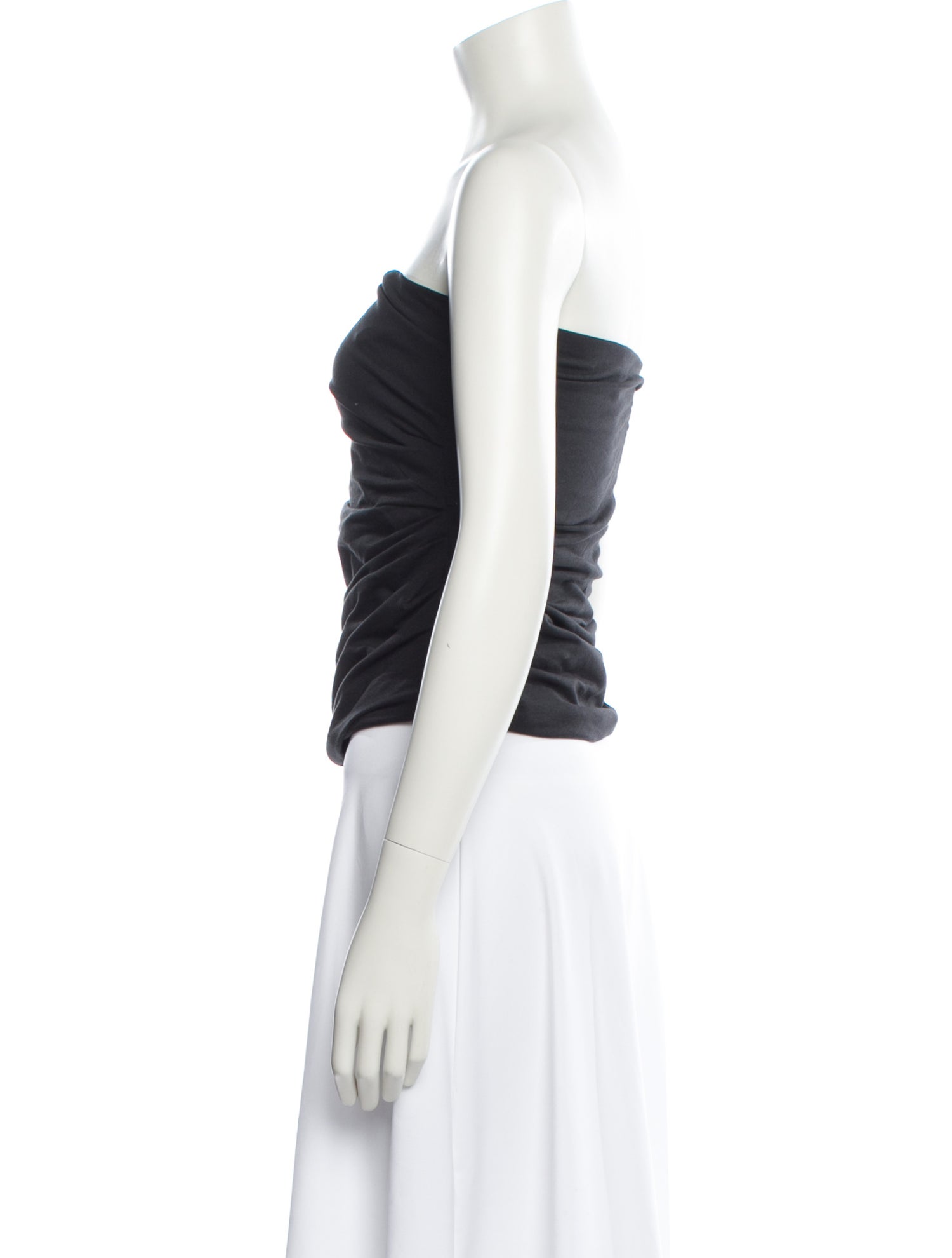 Helmut Lang Strapless Crop Top