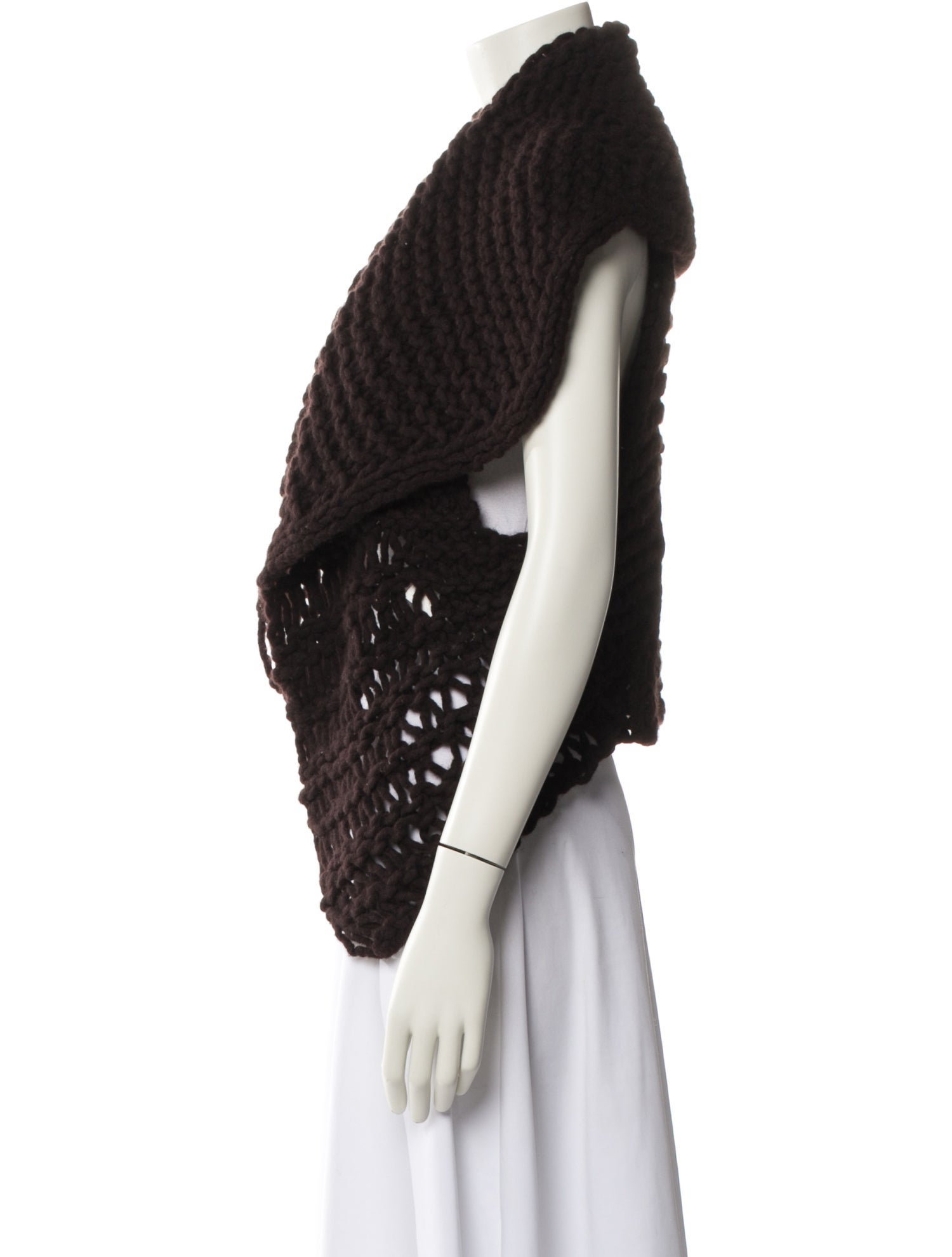 Helmut Lang Merino Wool Mock Neck Sweater