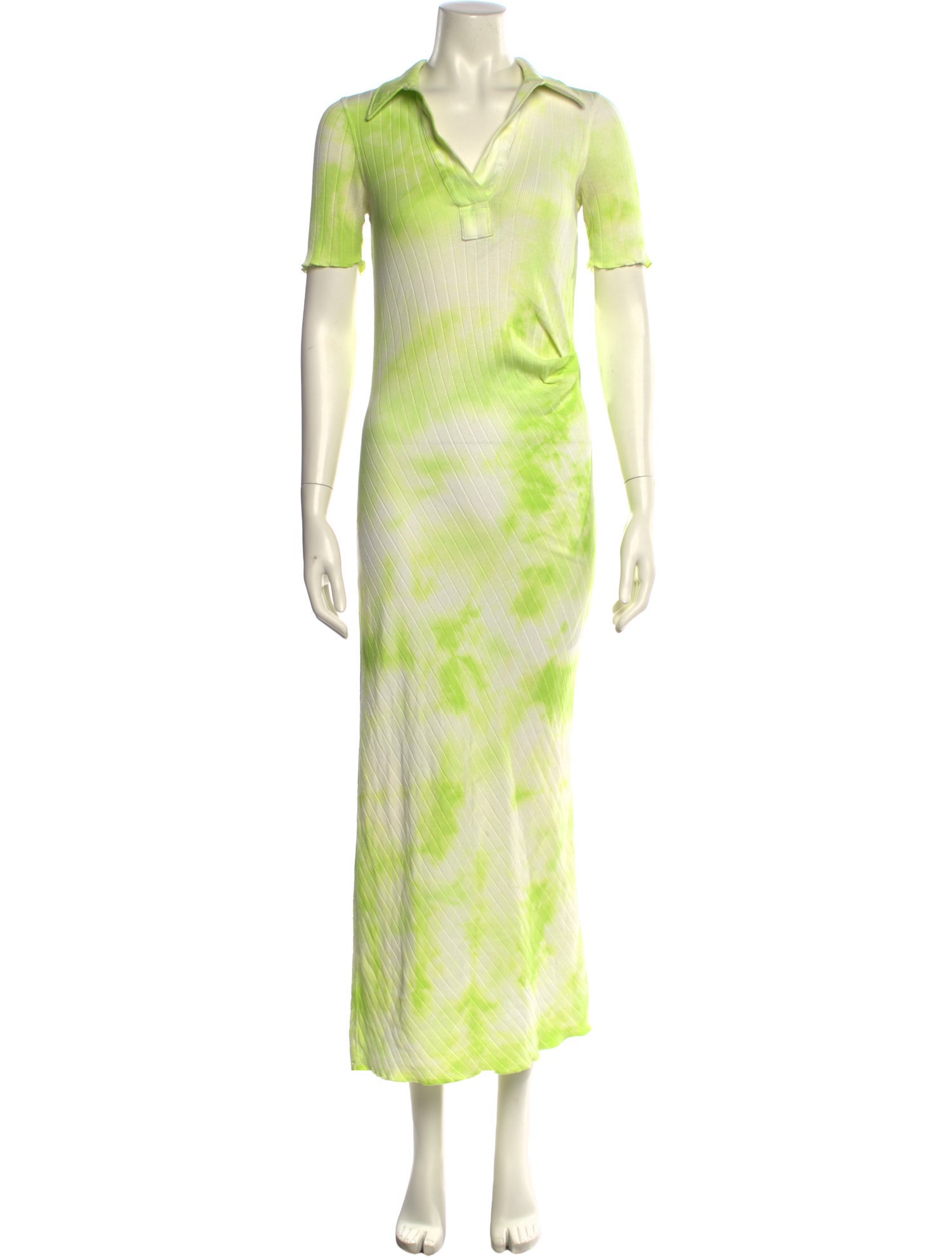 Helmut Lang Tie-Dye Print Long Dress