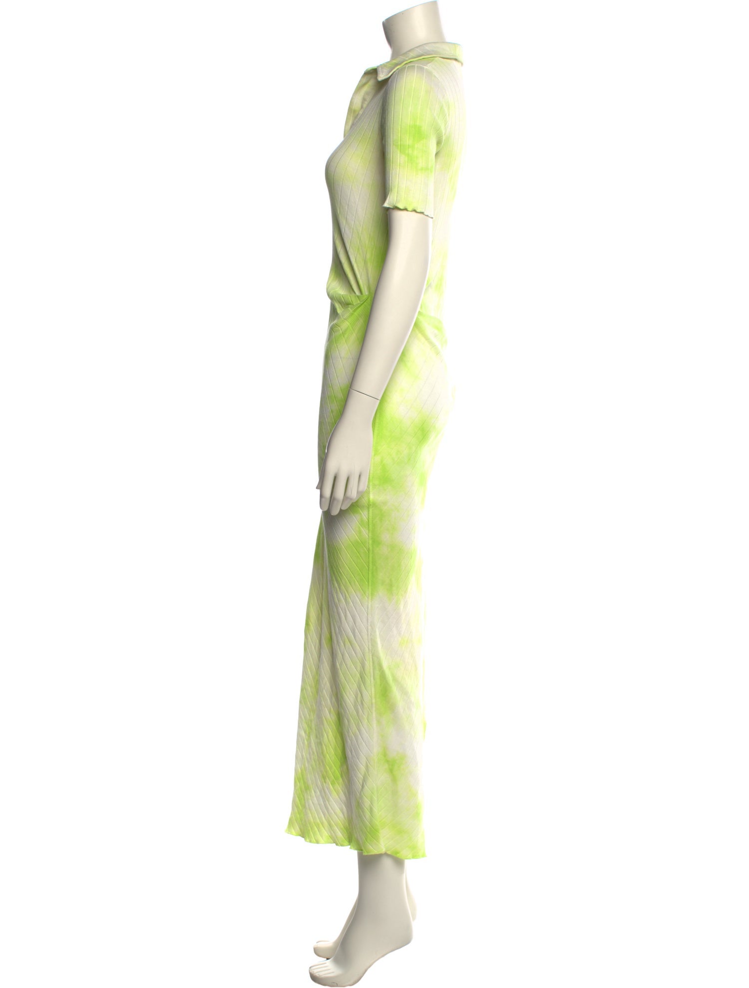 Helmut Lang Tie-Dye Print Long Dress