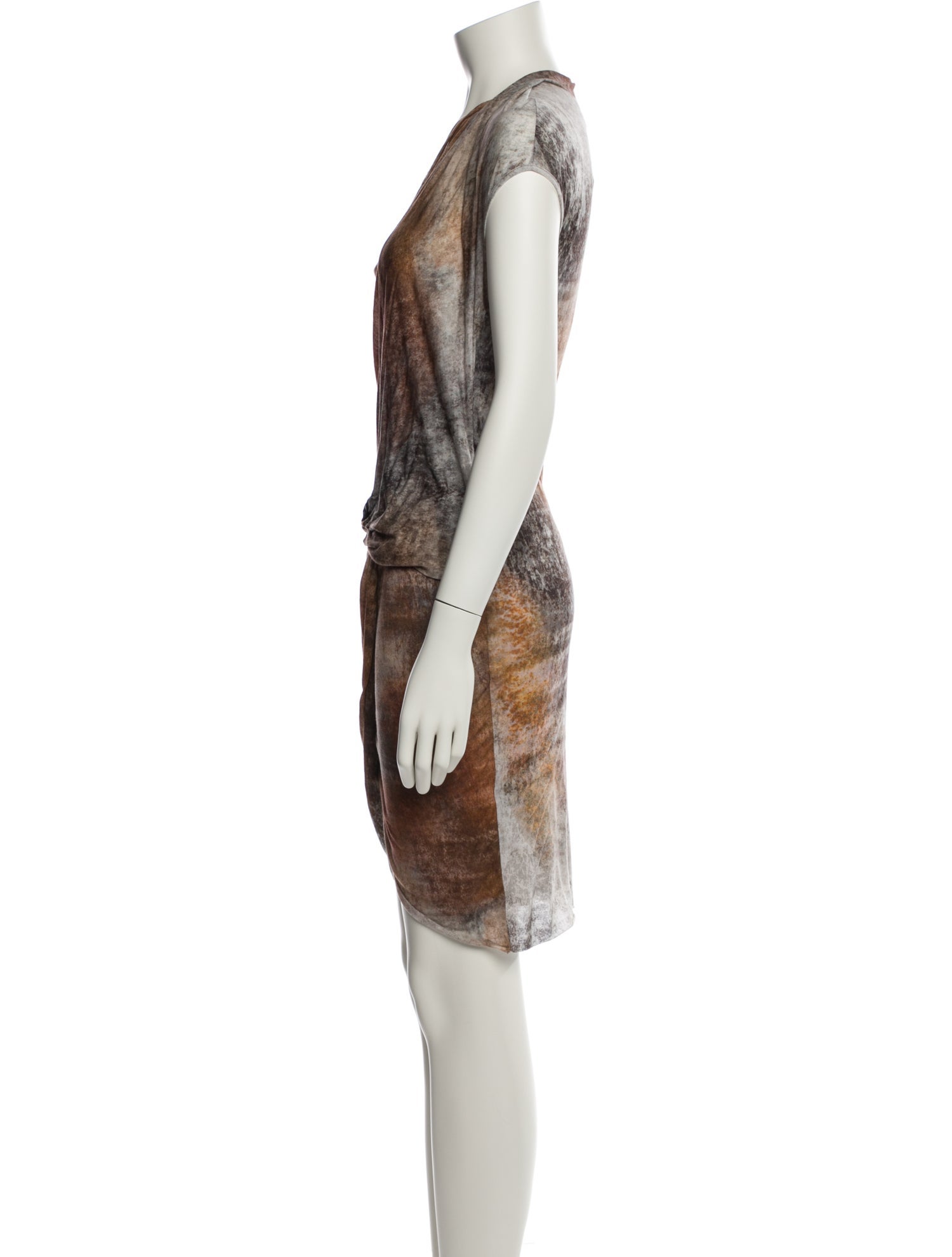 Helmut Lang Printed Knee-Length Dress w/ Tags