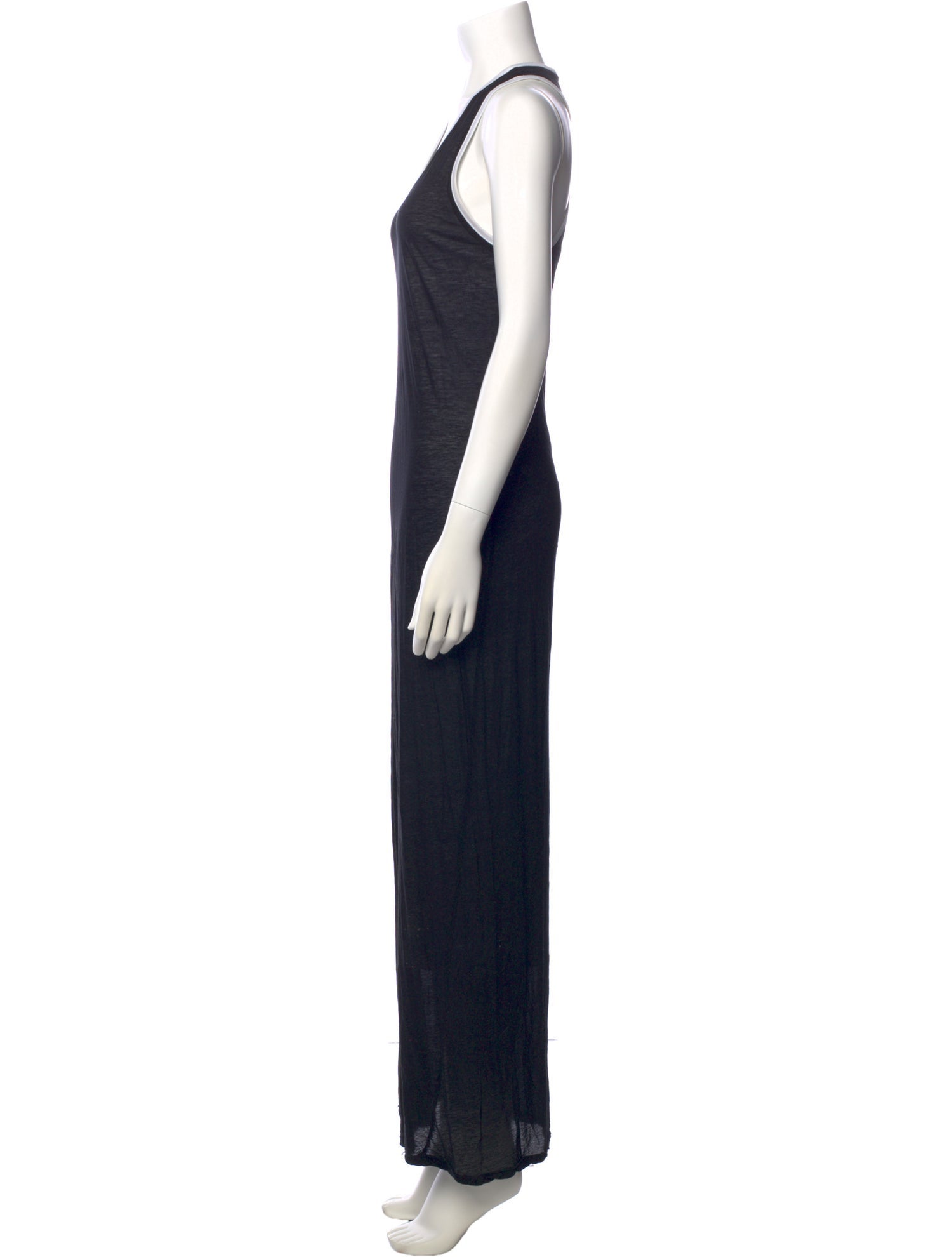 Helmut Lang Scoop Neck Long Dress