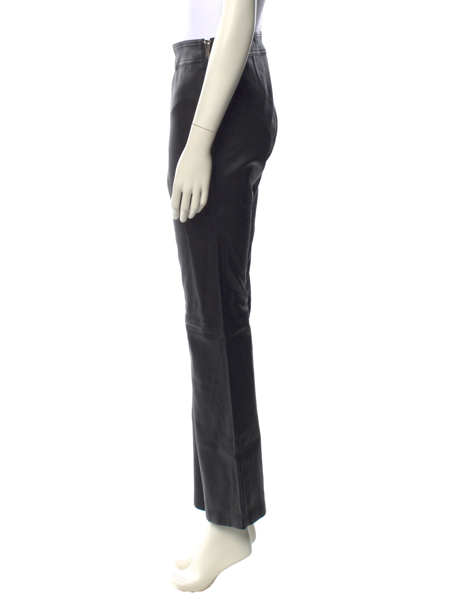 Helmut Lang Lamb Leather Wide Leg Pants