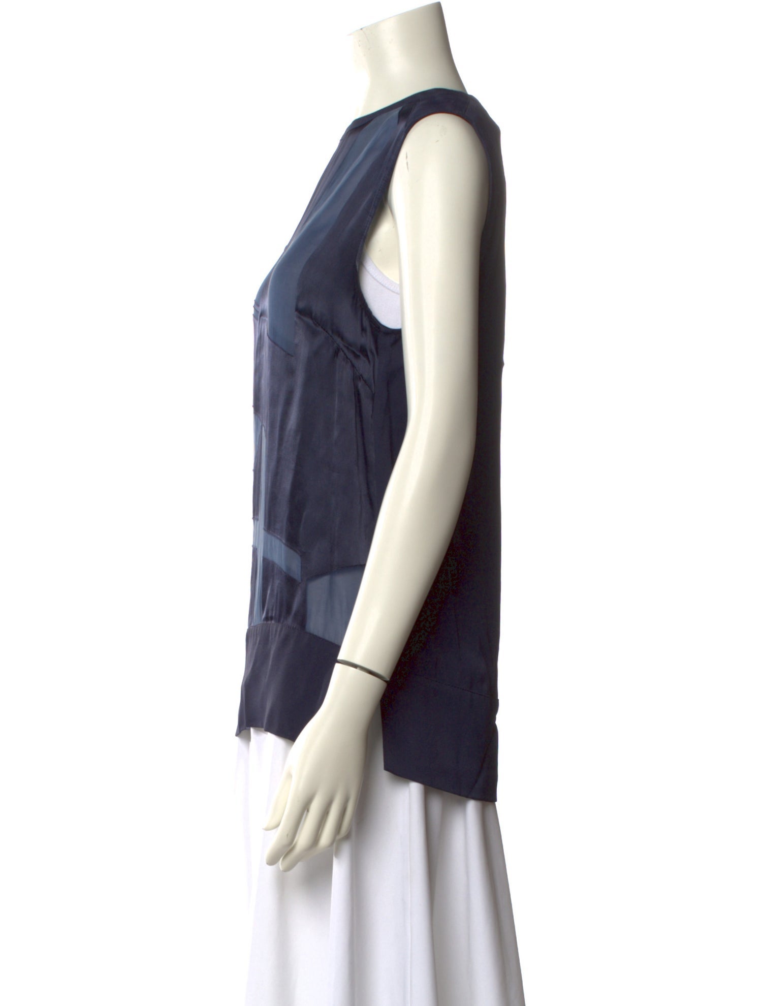 Helmut Lang Crew Neck Sleeveless Top