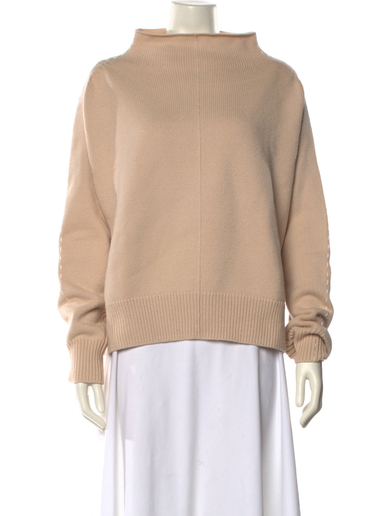 Helmut Lang Wool Mock Neck Sweater