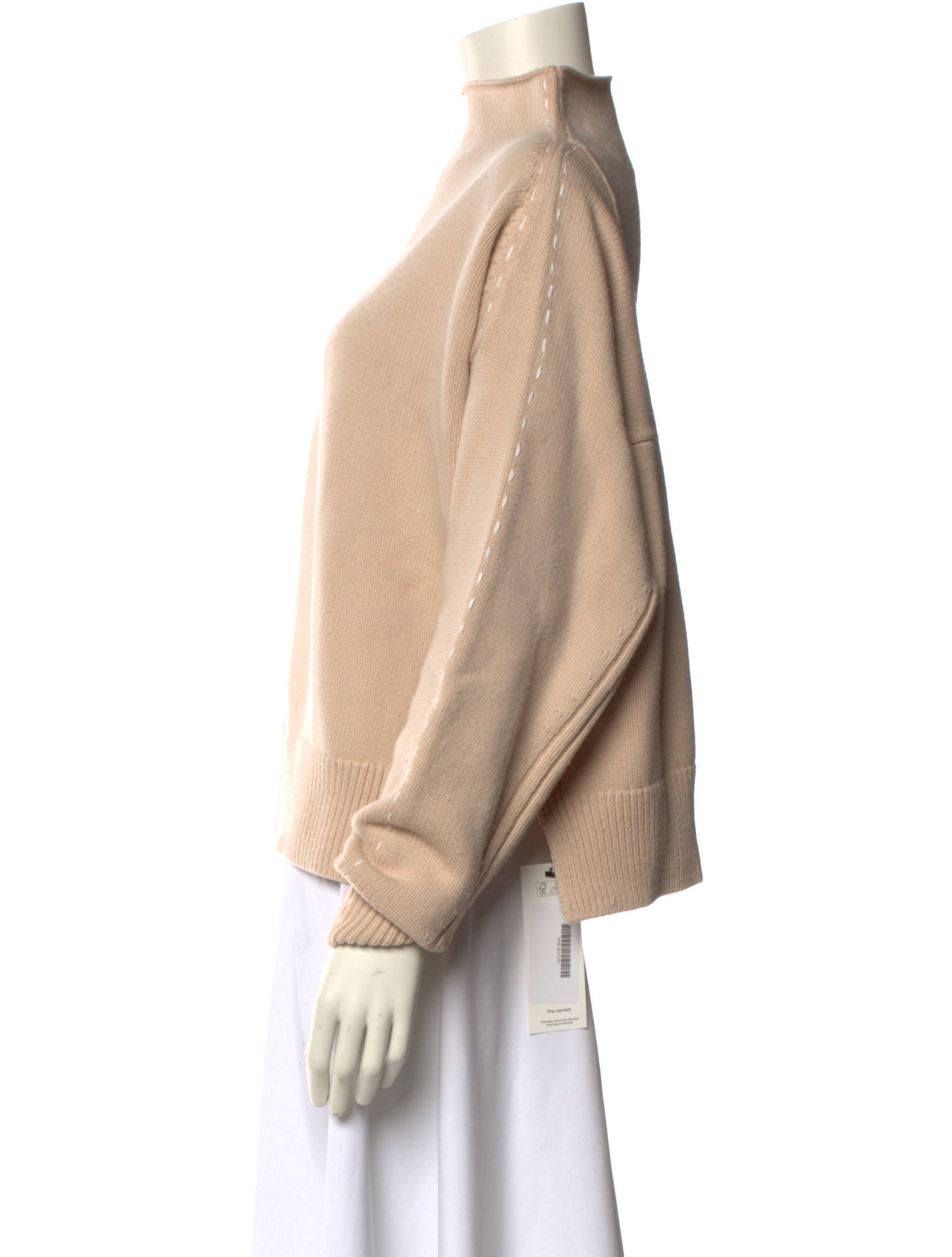 Helmut Lang Wool Mock Neck Sweater