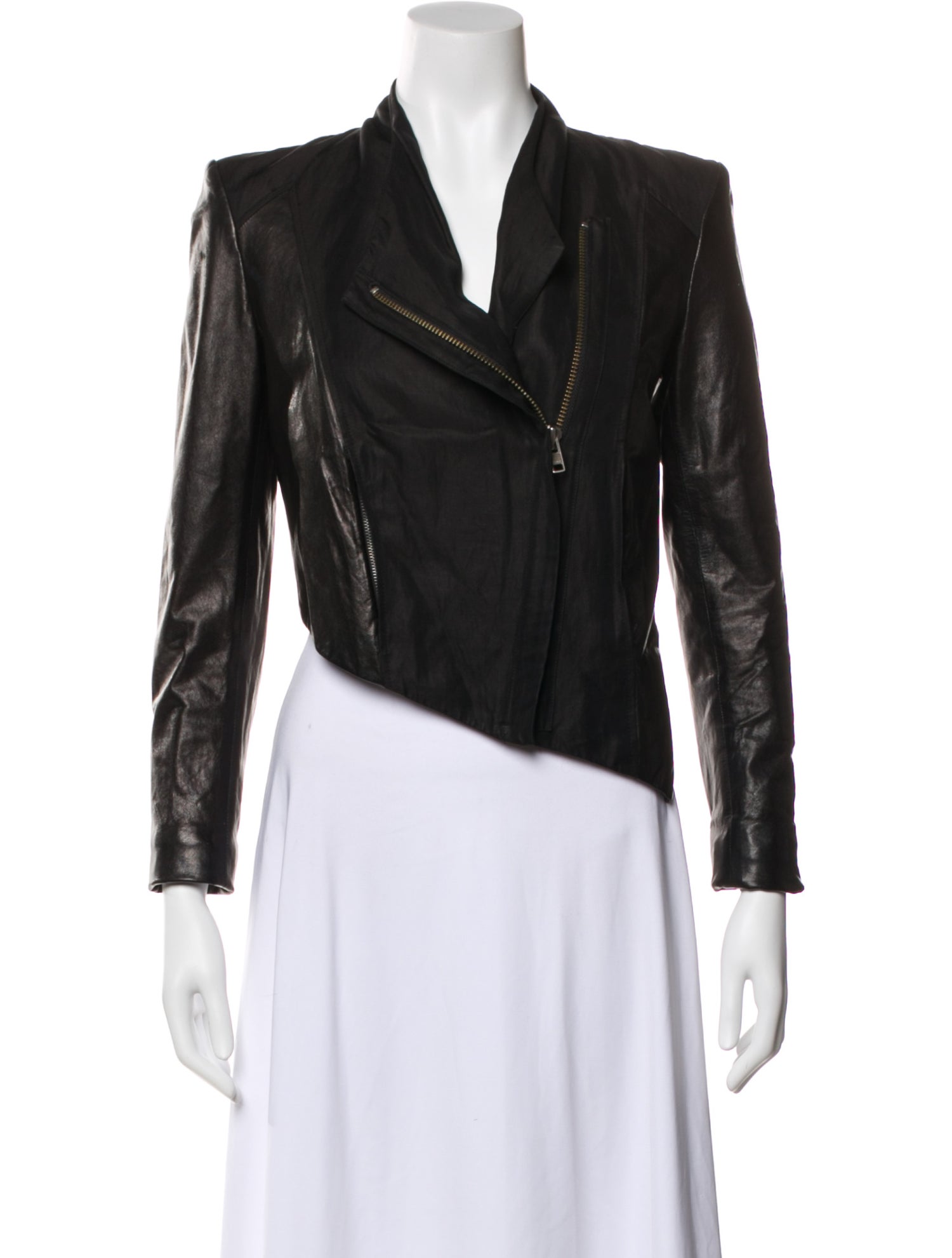 ジャケット・アウター KATHARINE HAMNETT LONDON Fake fur coat Katharine Hamnett London Leather Jacket - Black Jackets, Clothing