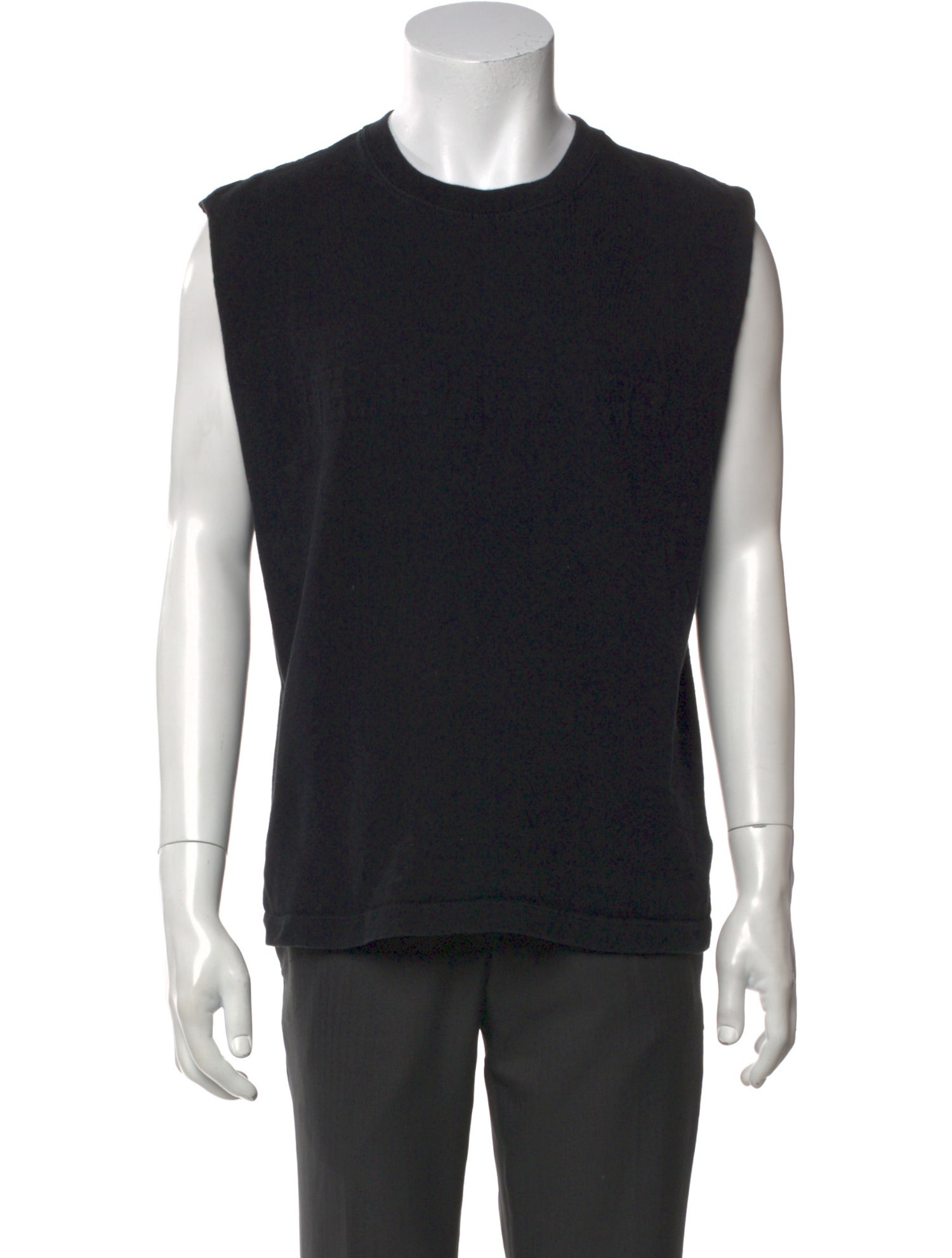 Helmut Lang Crew Neck Sleeveless T-Shirt