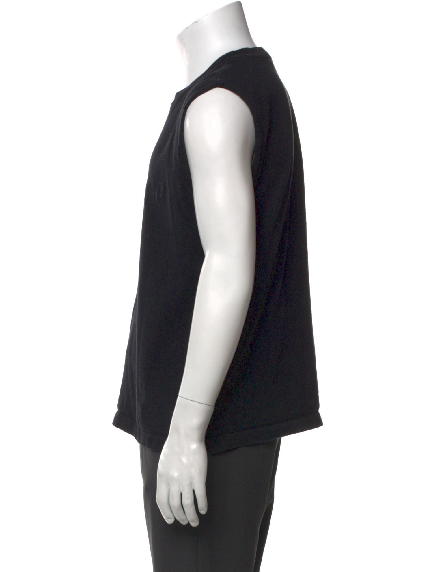 Helmut Lang Crew Neck Sleeveless T-Shirt