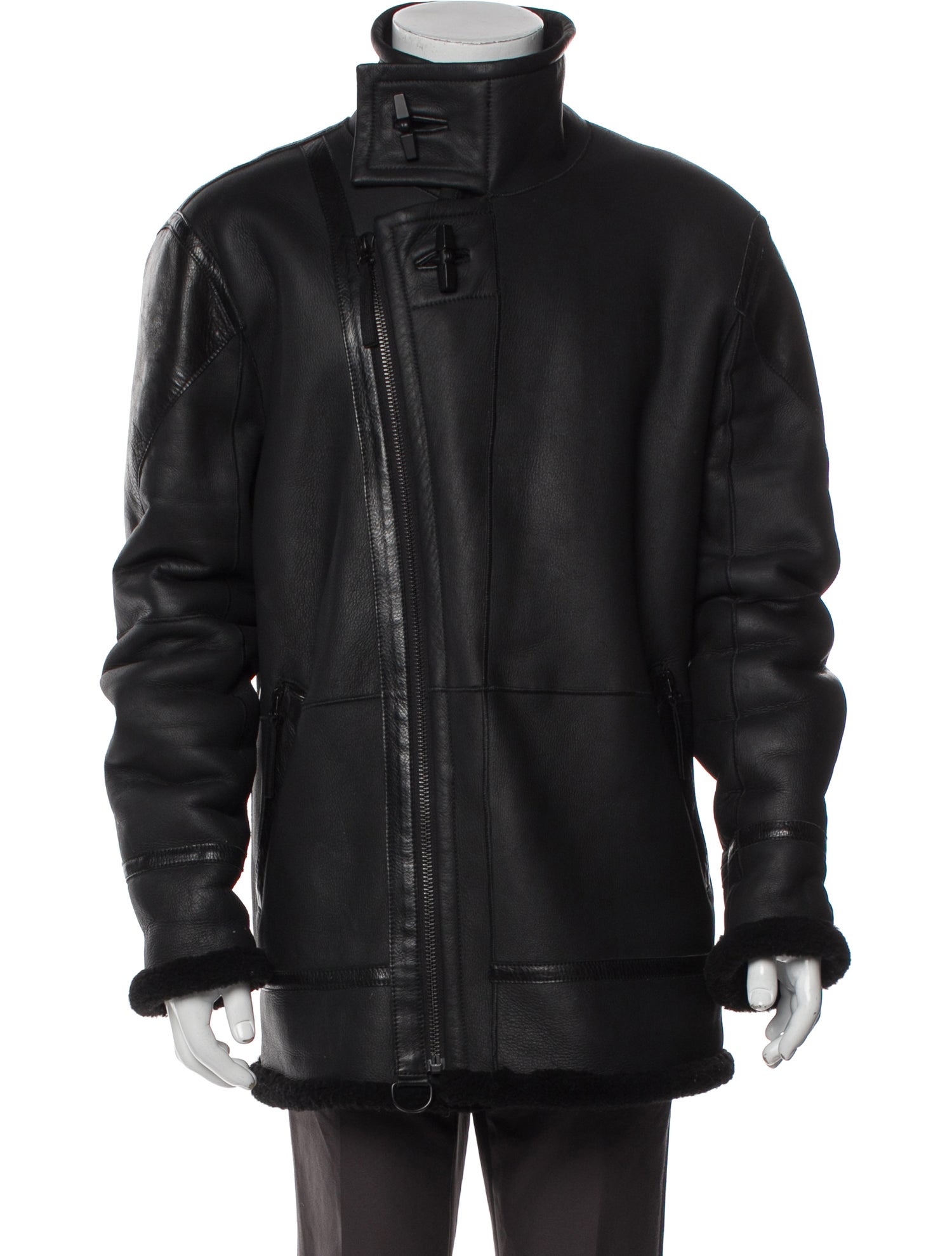 Helmut Lang Shearling Moto Jacket