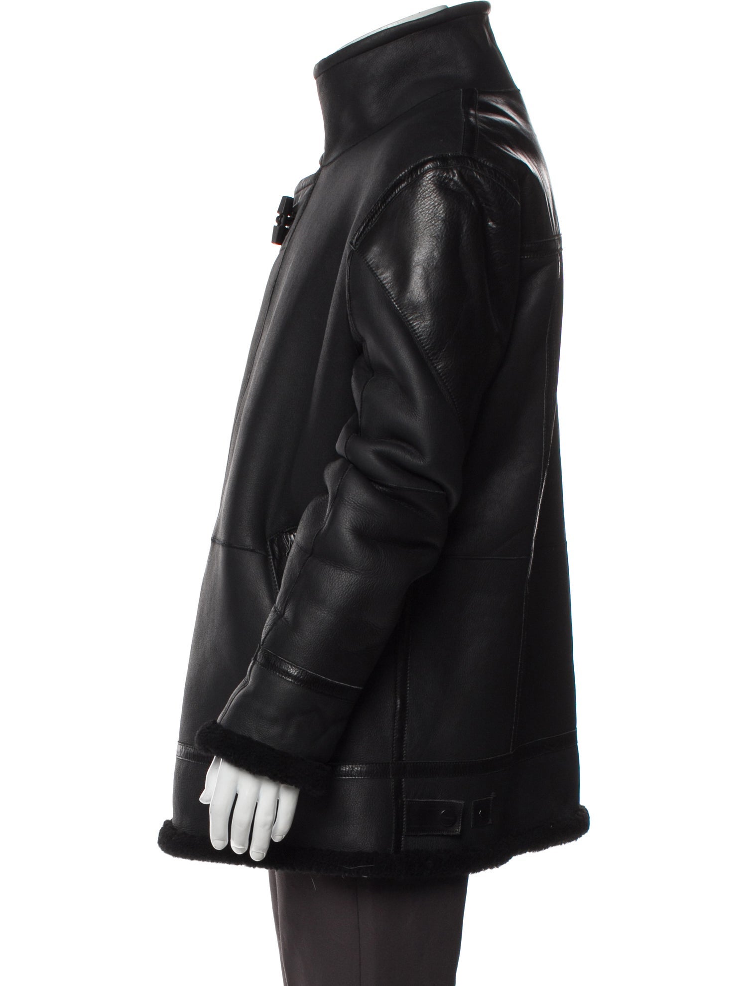 Helmut Lang Shearling Moto Jacket