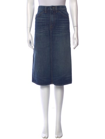 Pre-owned Helmut Lang Knee-length Skirt W/ Tags In Blue
