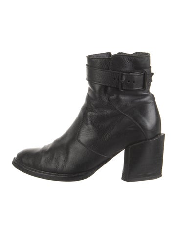 Pre-owned Helmut Lang Leather Boots In Black