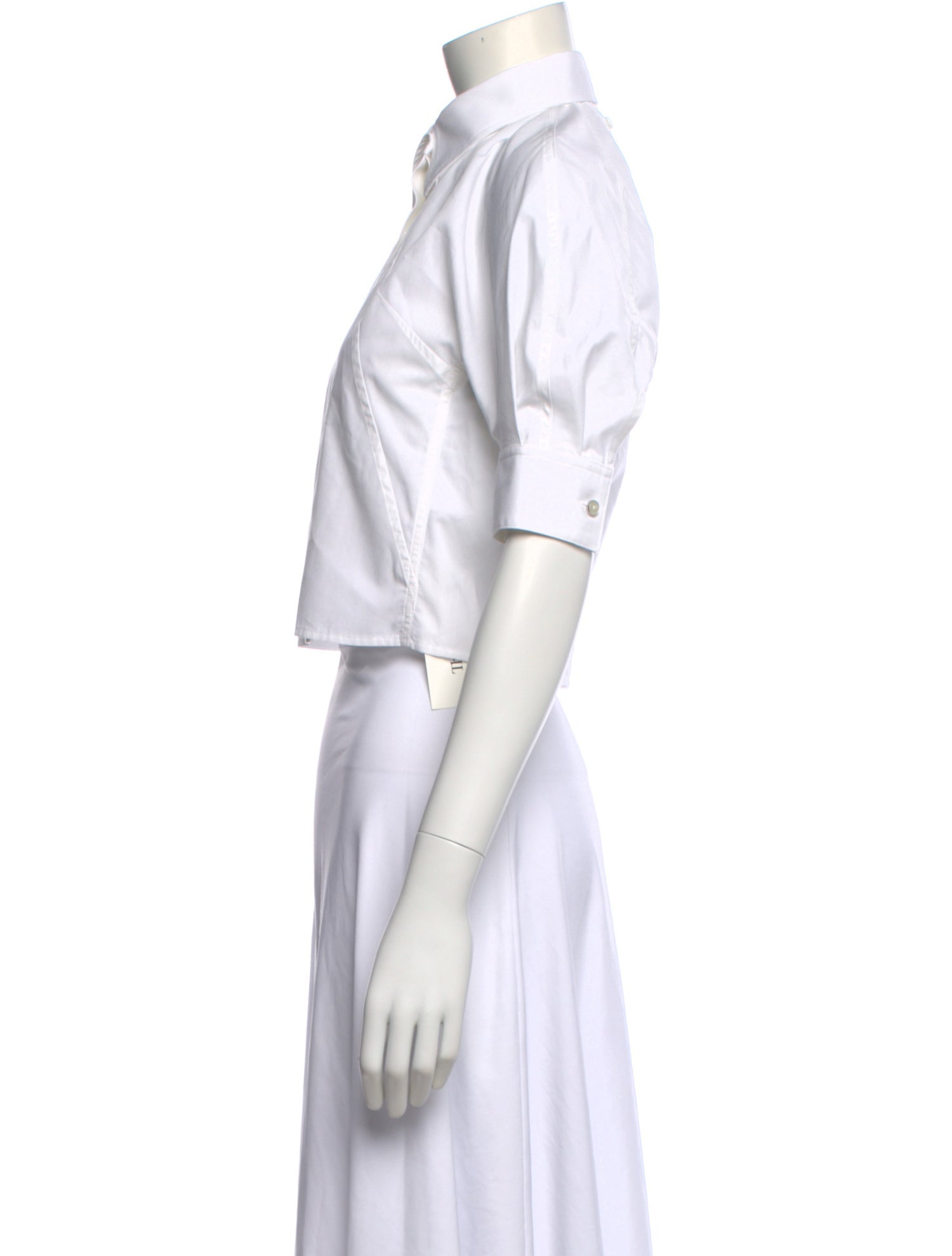 Helmut Lang Short Sleeve Button-Up Top