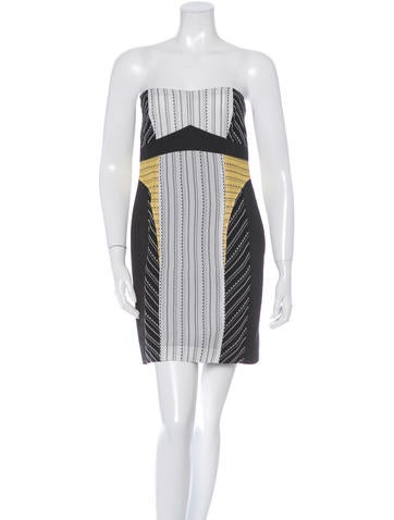 Helmut Lang Silk Abstract Print Dress