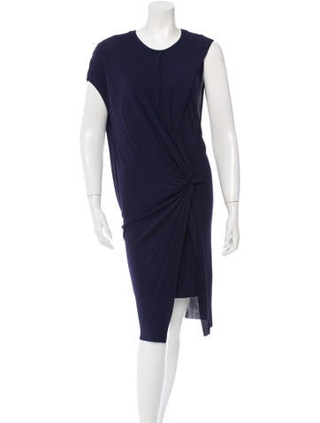 Helmut Lang Sleeveless Draped Dress