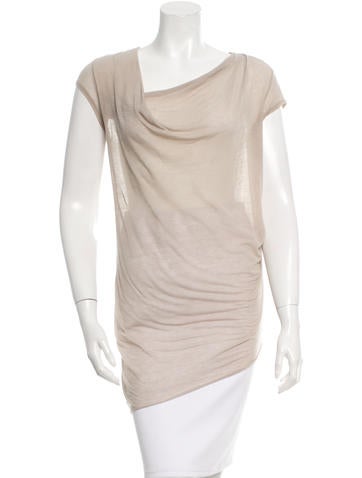 Helmut Lang Sleeveless Asymmetrical Top