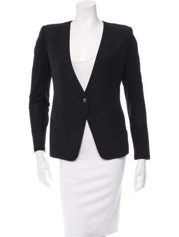 Helmut Lang Cropped Single-Button Blazer