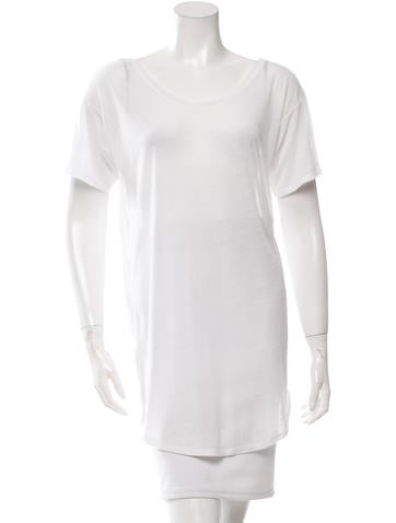 Helmut Lang Short Sleeve Crew Neck Top