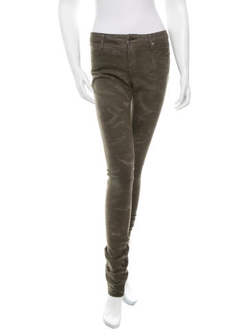 Helmut Lang Printed Straight-Leg Jeans