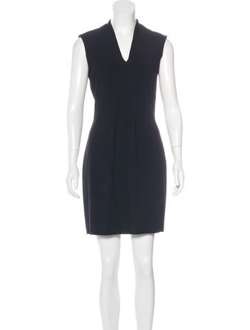 Helmut Lang V-Neck Mini Dress