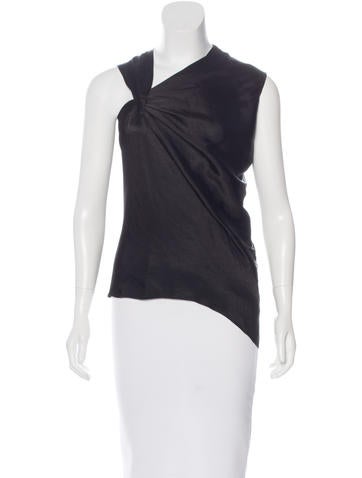 Helmut Lang Draped Sleeveless Blouse