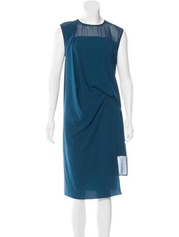 Helmut Lang Draped Sleeveless Dress