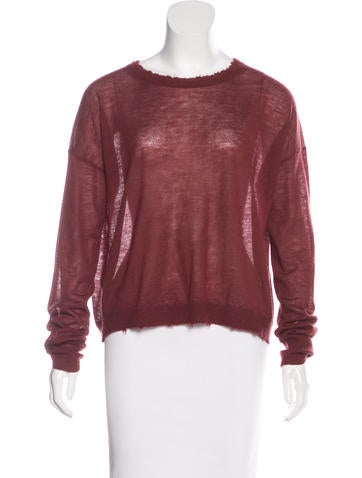 Helmut Lang Distressed Cashmere Sweater