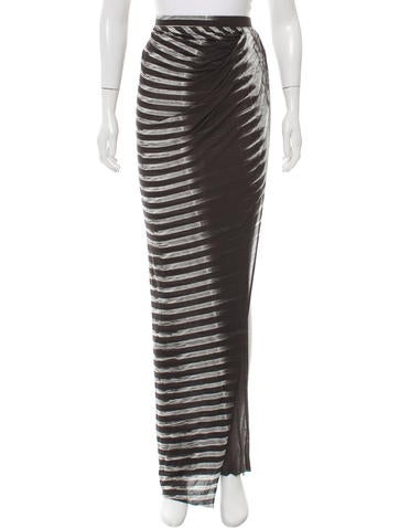 Helmut Lang Asymmetrical Abstract Print Skirt