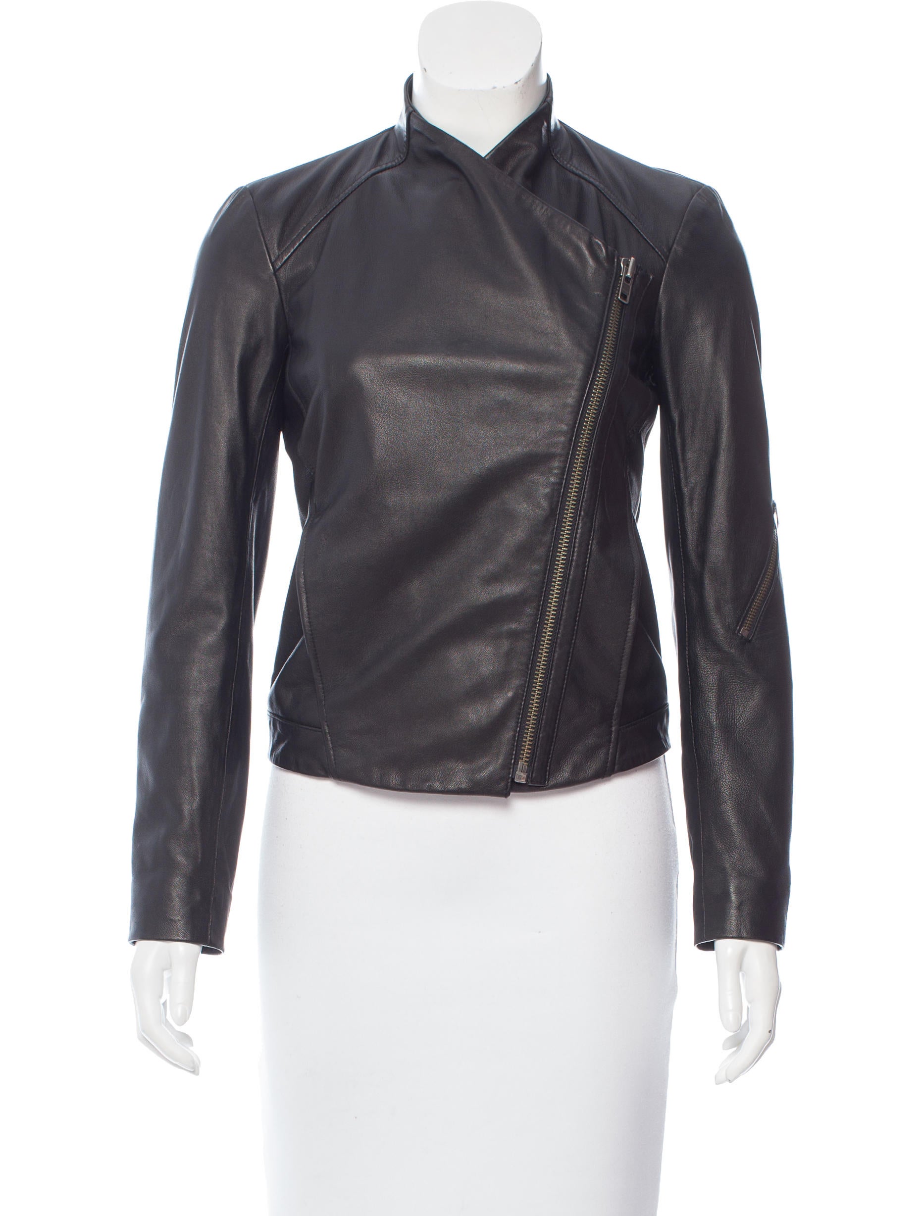 Asymmetrical Leather Jacket