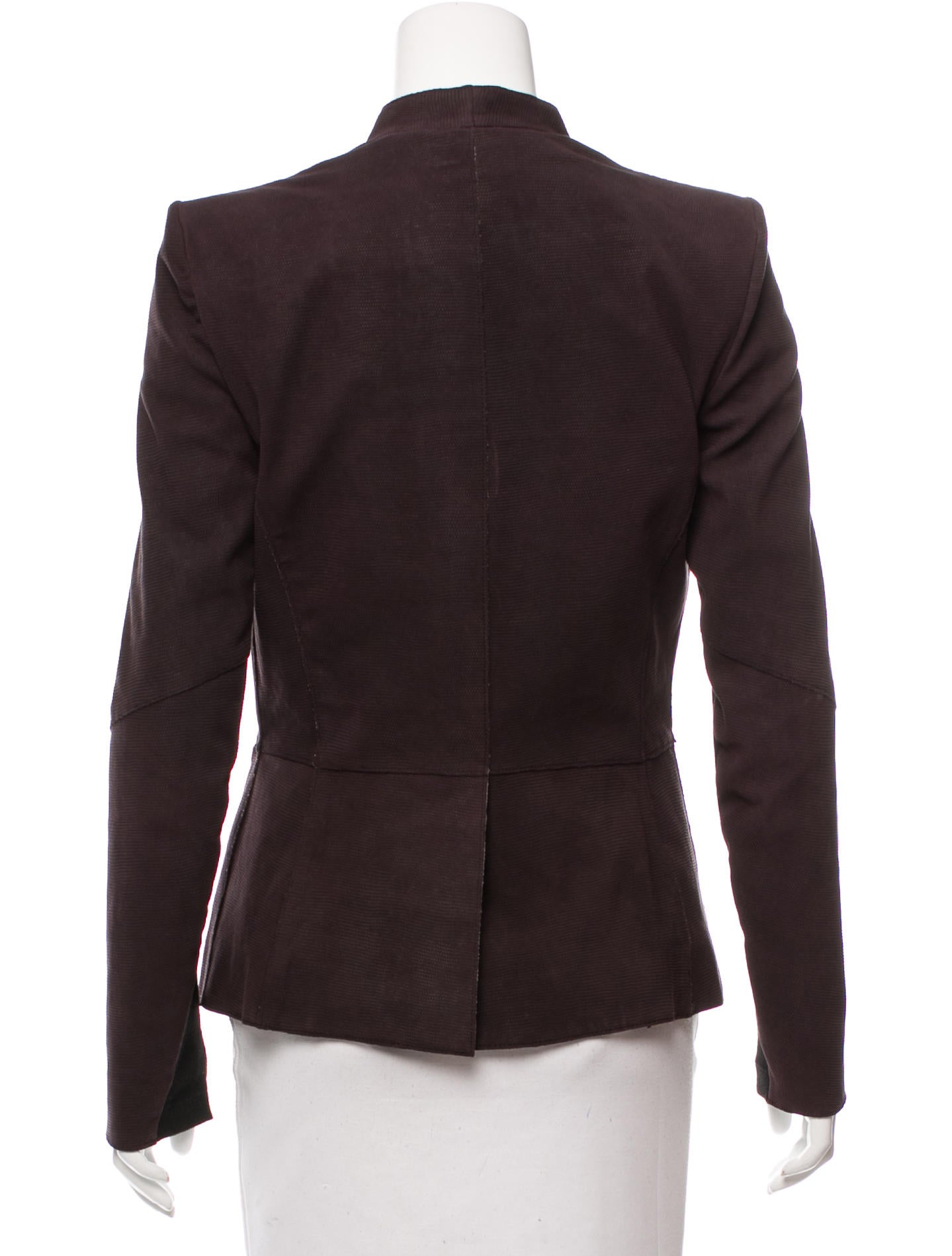 Helmut Lang Embossed Leather Jacket Clothing WHELM48267 The RealReal