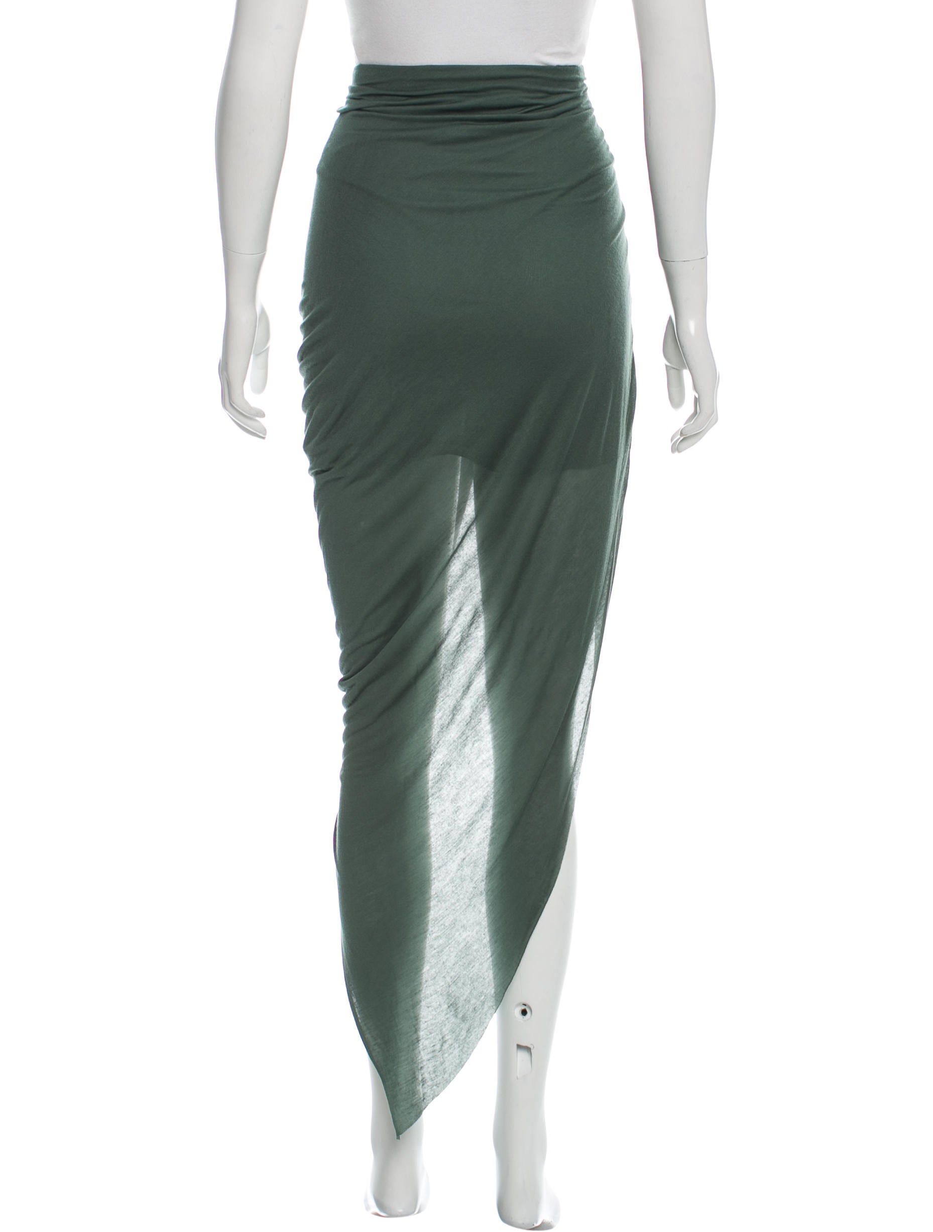 Helmut Lang Asymmetrical Draped Skirt Clothing WHELM50478 The