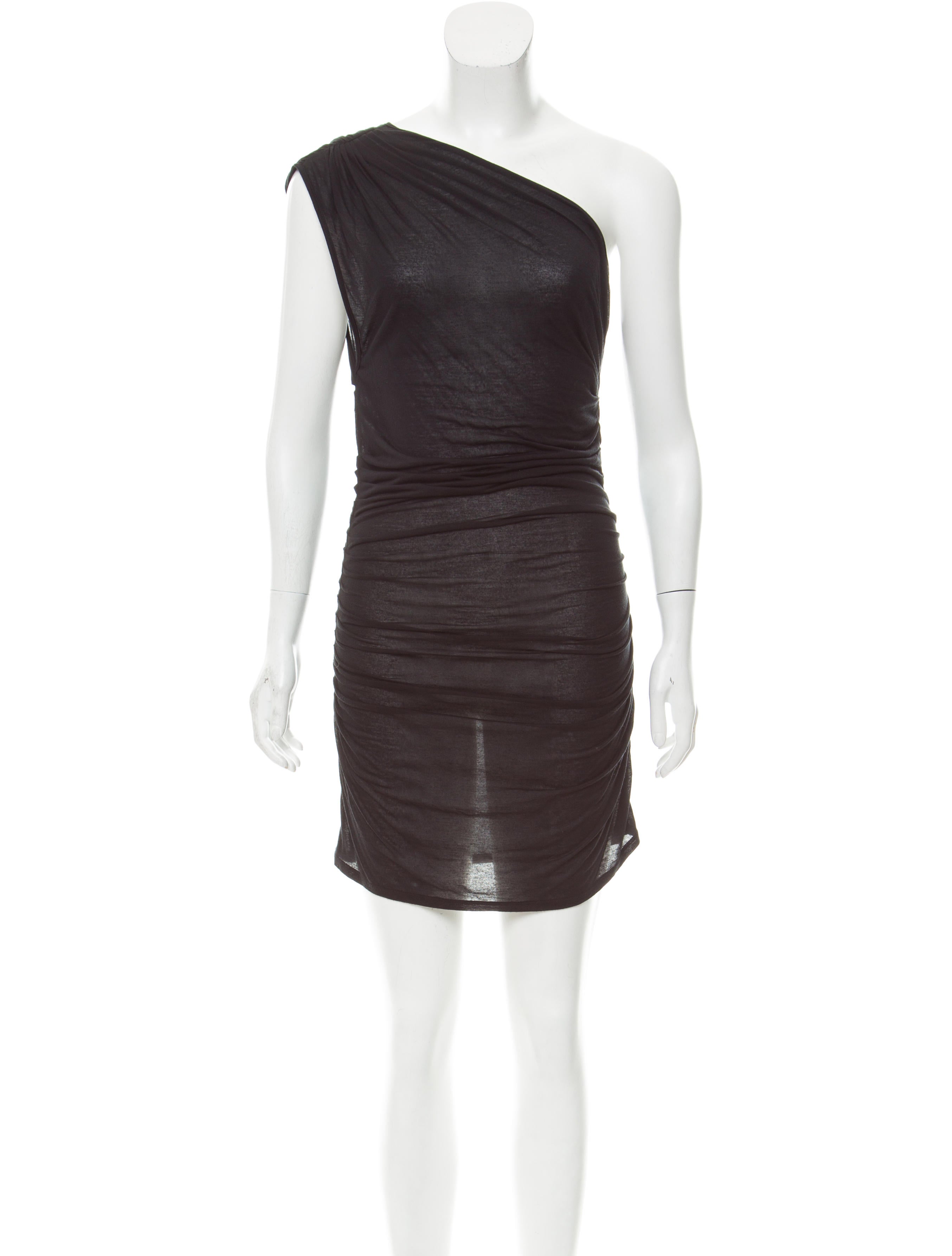 helmut lang one shoulder dress