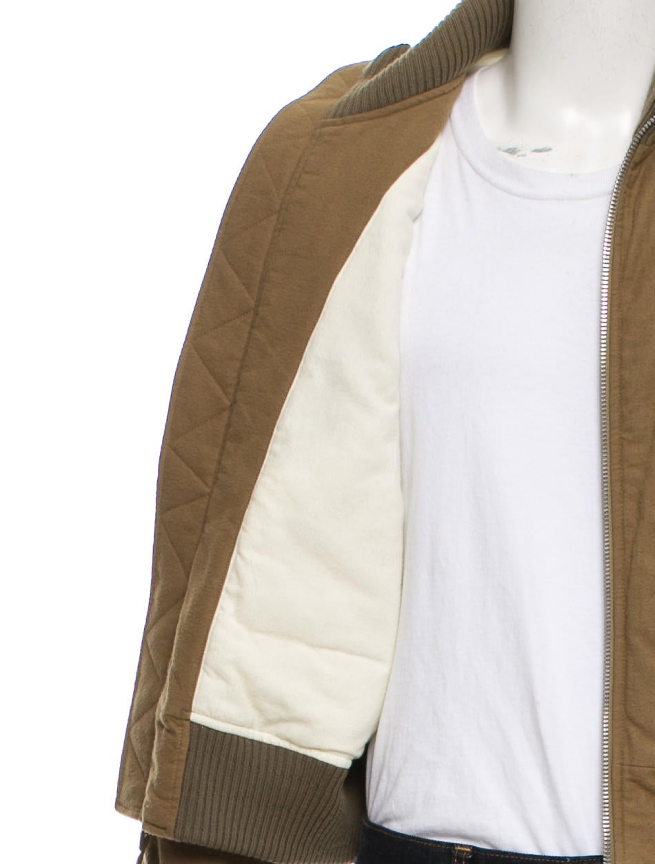 Helmut Lang Re-Edition Hi-Neck Bondage Bomber Jacket - Neutrals