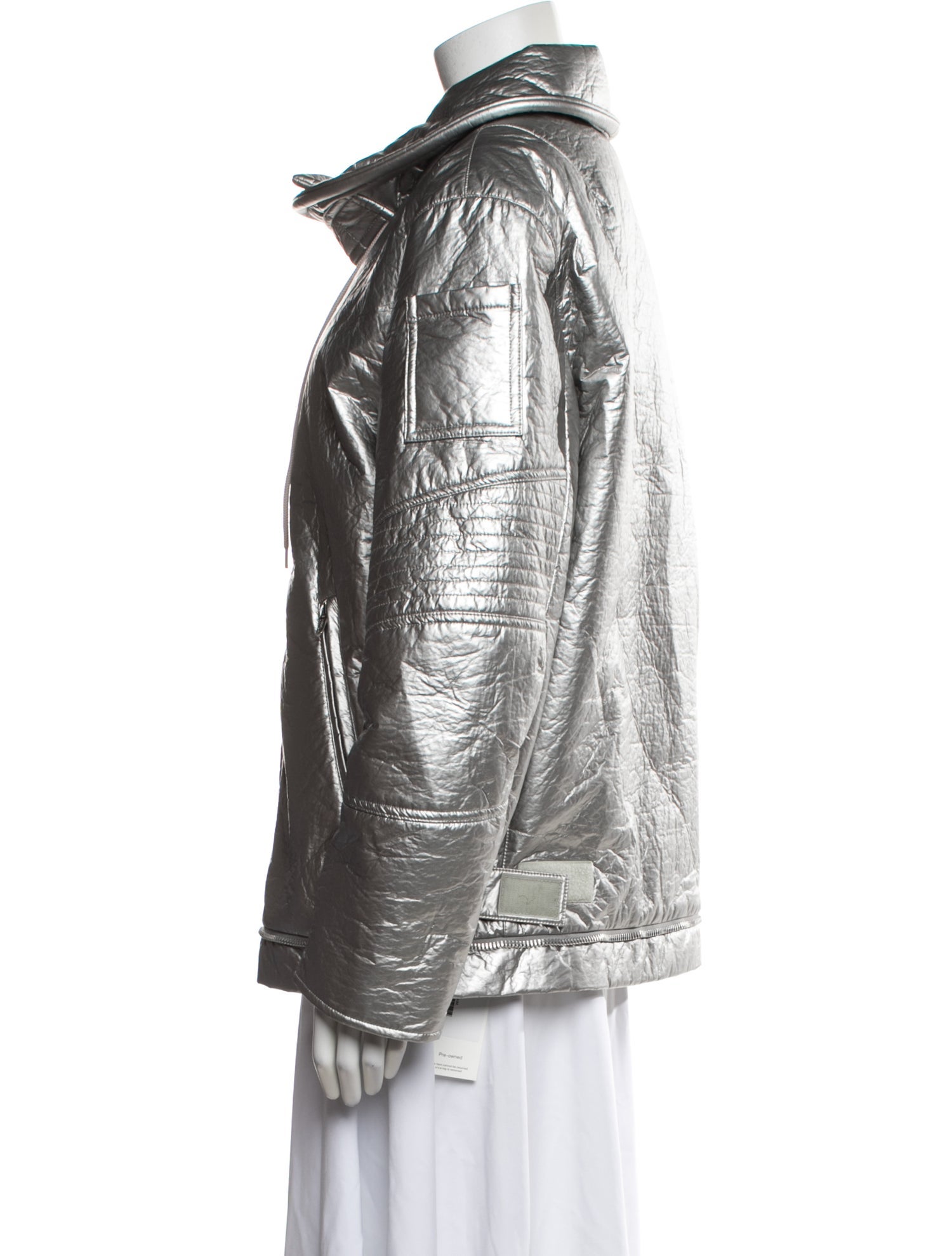 Helmut Lang Re-Edition Hi-Neck Bondage Bomber Jacket - Neutrals