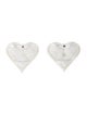 HEAVEN MAYHEM Real Love III Heart Stud Earrings