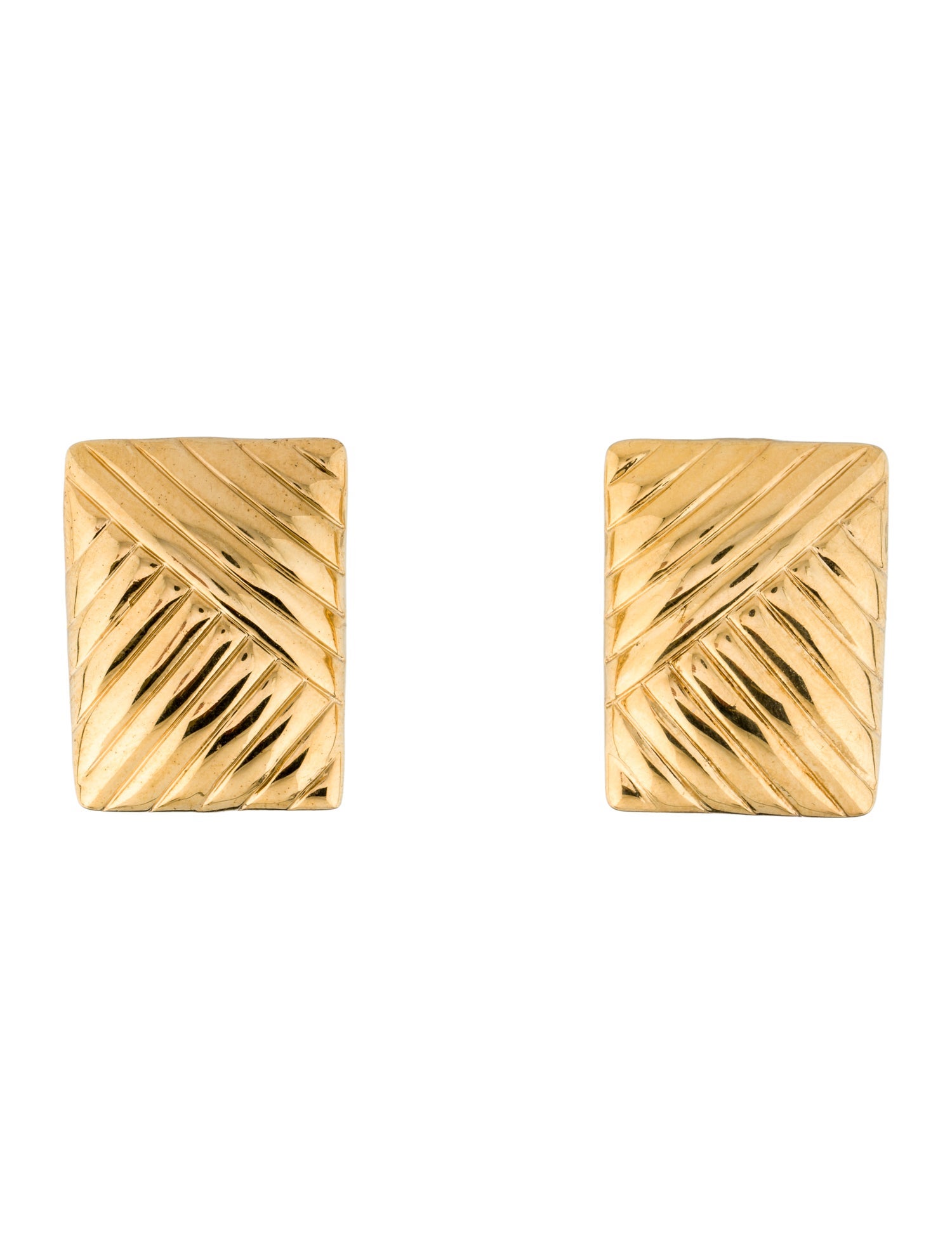 HEAVEN MAYHEM Rectangular Stud Earrings