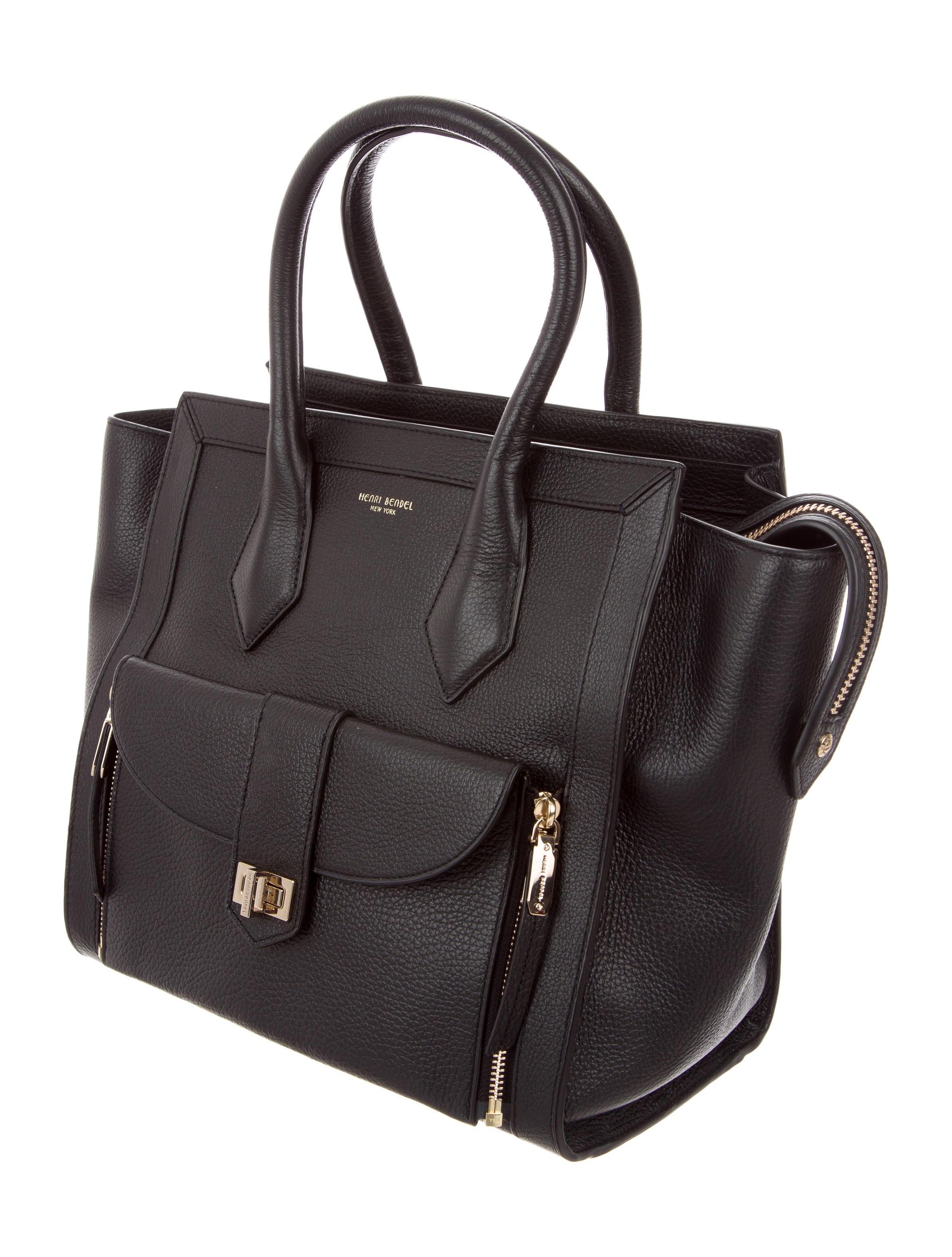 Henri Bendel Black Leather Rivington Convertible Tote Backpack Like New - RARE Henri Bendel Rivington Convertible Leather | Mercari main image 4
