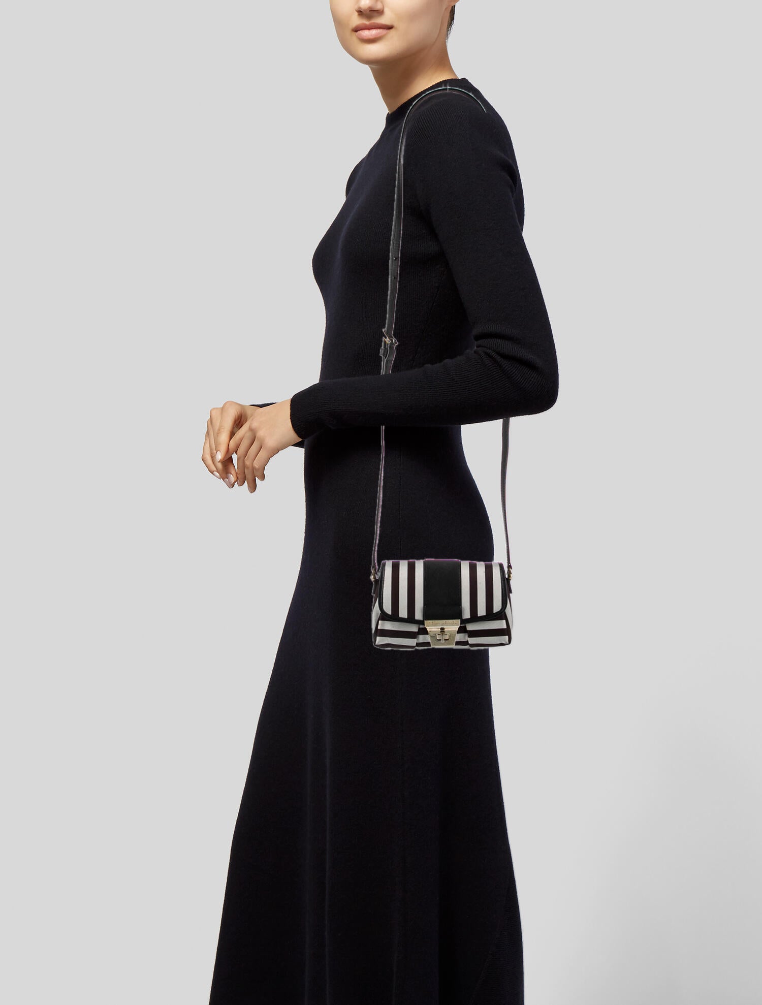 Henri Bendel Canvas Crossbody Bag Gold Mini Bags, Handbags