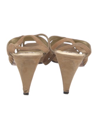 Henri Bendel Suede Slingback Sandals
