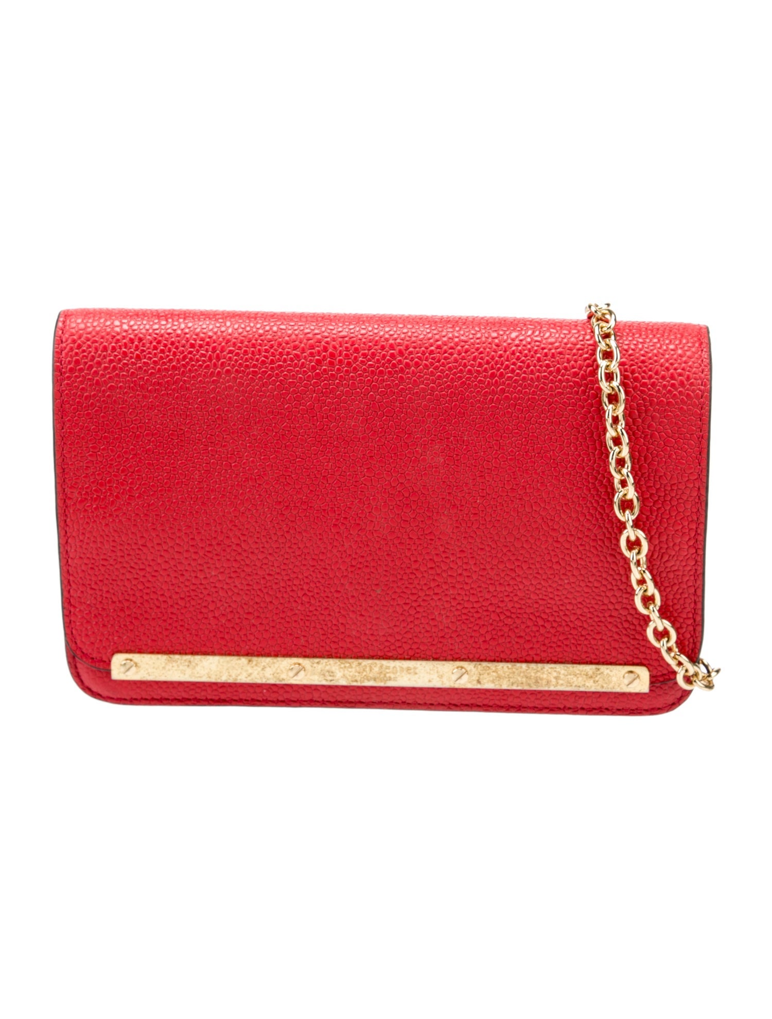 Henri Bendel Leather Chain-Link Crossbody