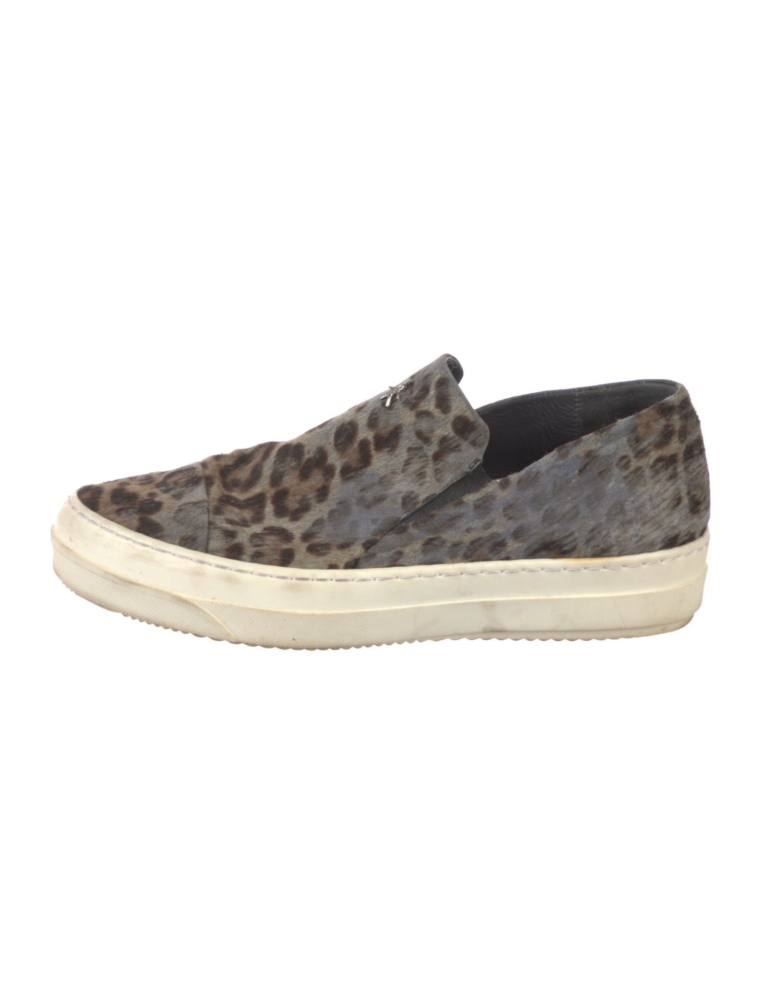 Henri Bendel Ponyhair Animal Print Sneakers